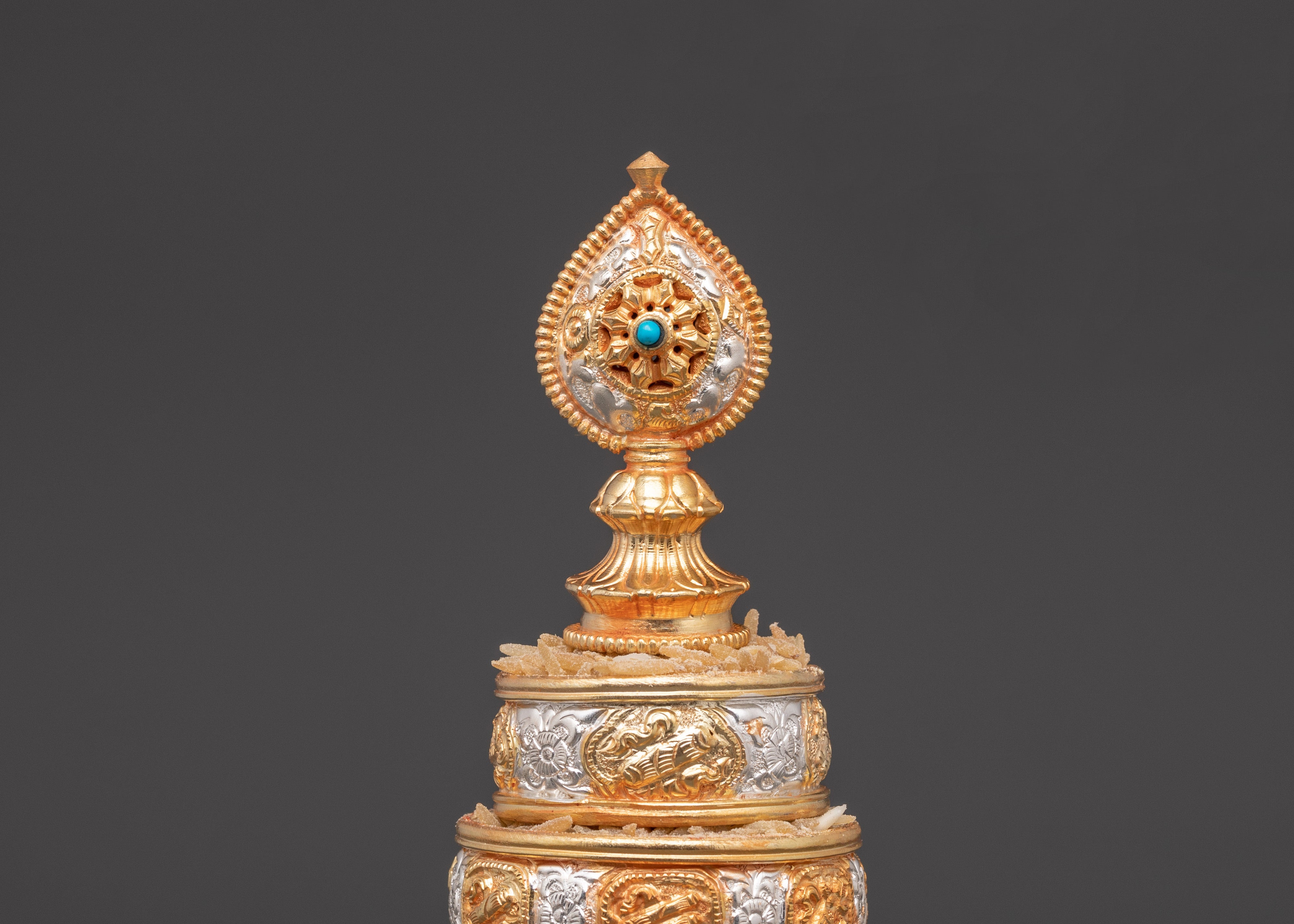 Handcrafted Tibetan Mandala Set | Buddhist Ritual Offering Tool