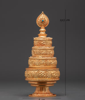 Gold Plated Offering Mandala Set | Spiritual Ritual Item Set