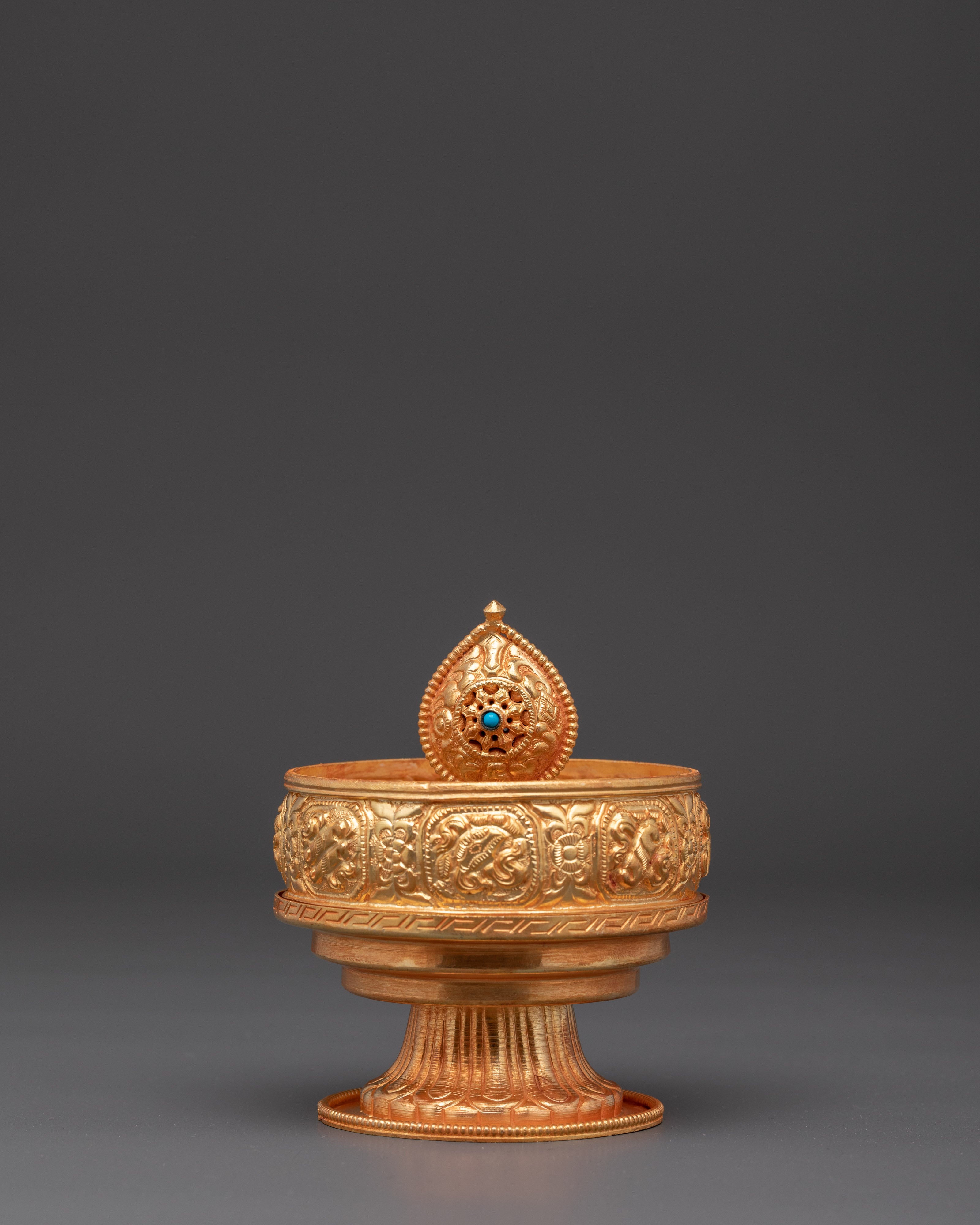 Gold Plated Offering Mandala Set | Spiritual Ritual Item Set