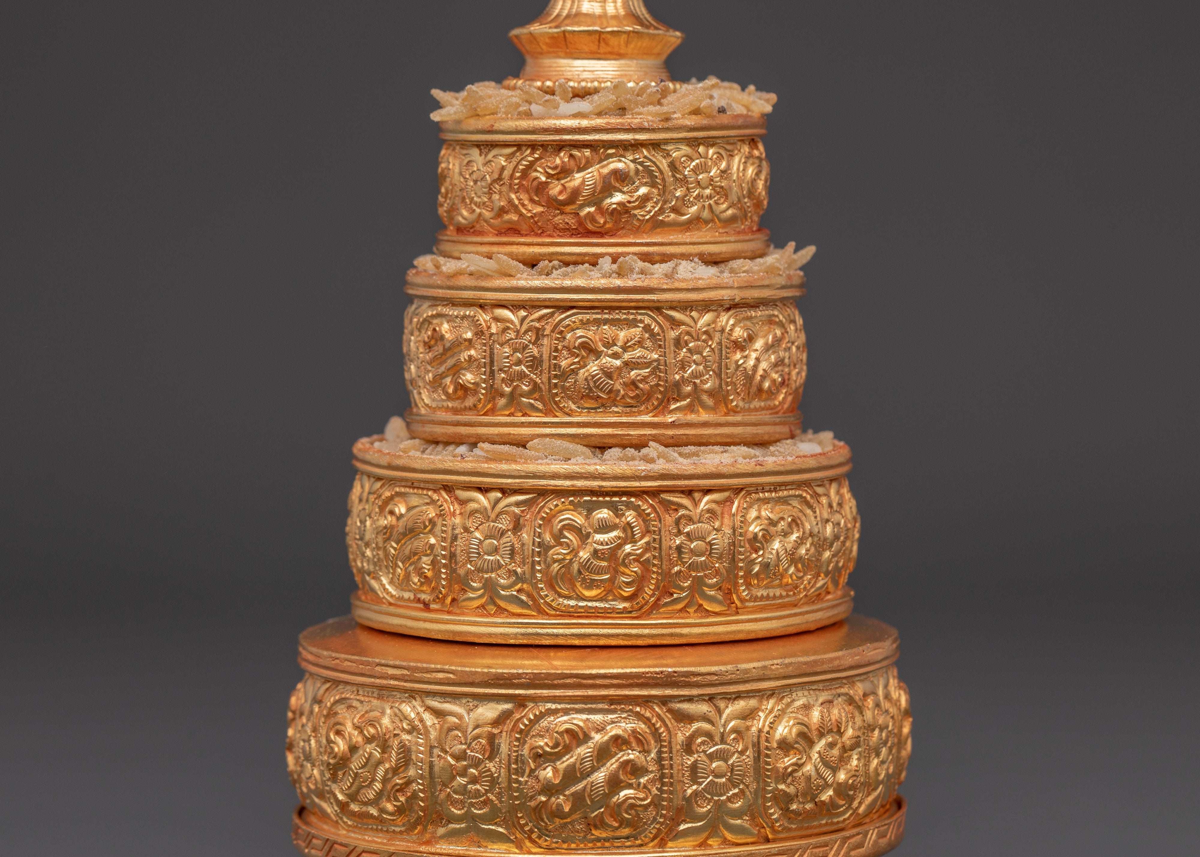 Gold Plated Offering Mandala Set | Spiritual Ritual Item Set