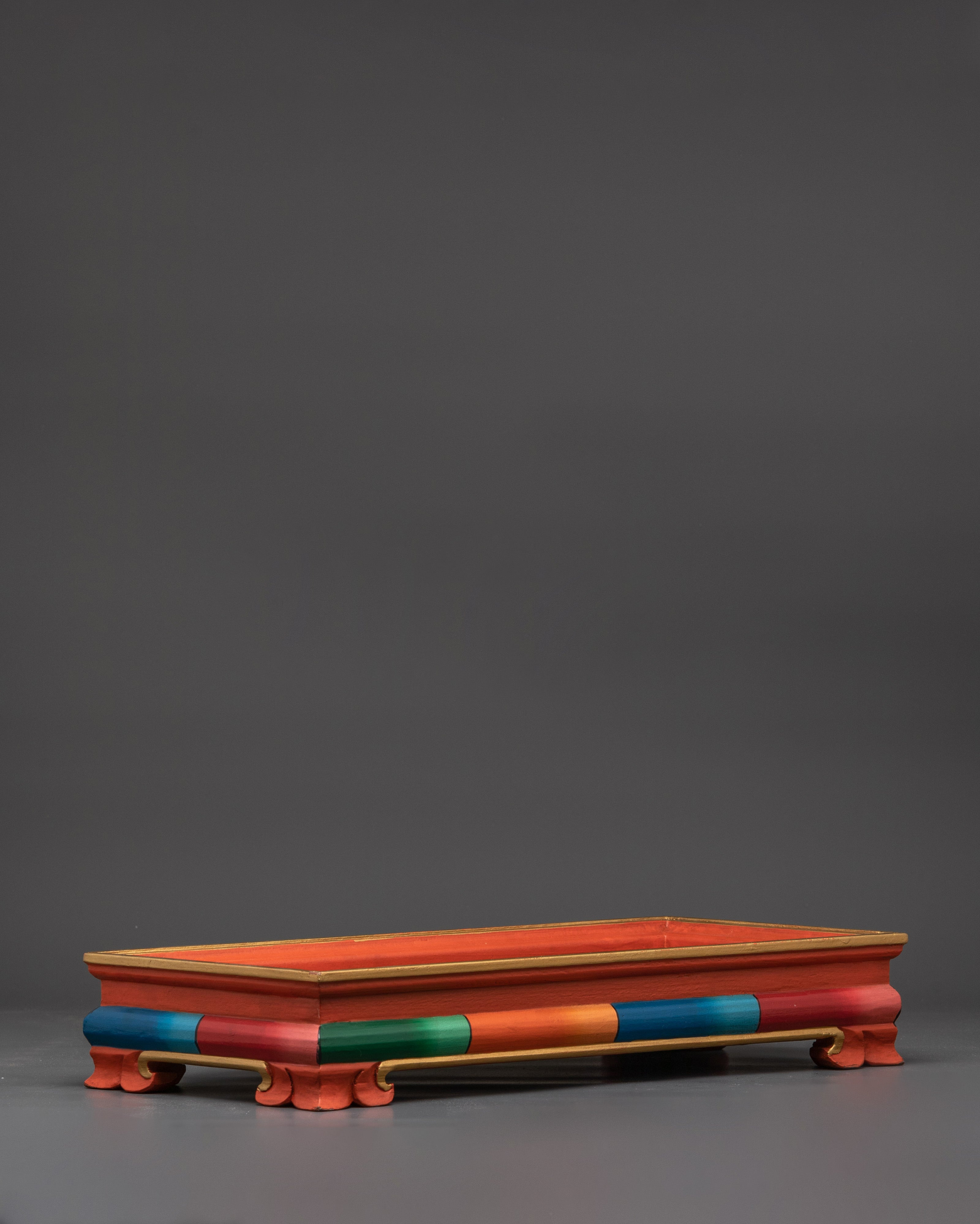 Wooden Tray | Decorative Tibetan Ritual and Offering Tray