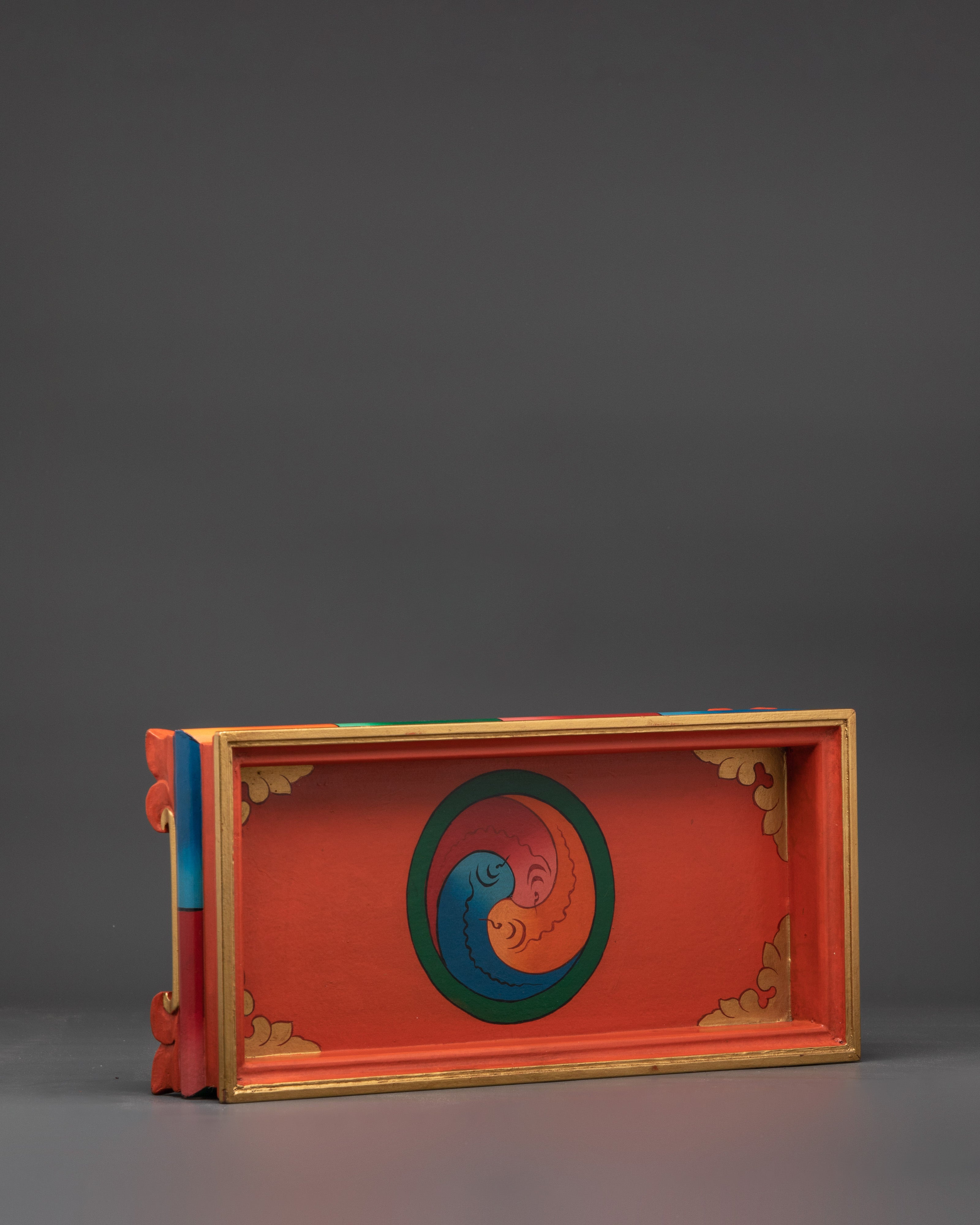 Wooden Tray | Decorative Tibetan Ritual and Offering Tray