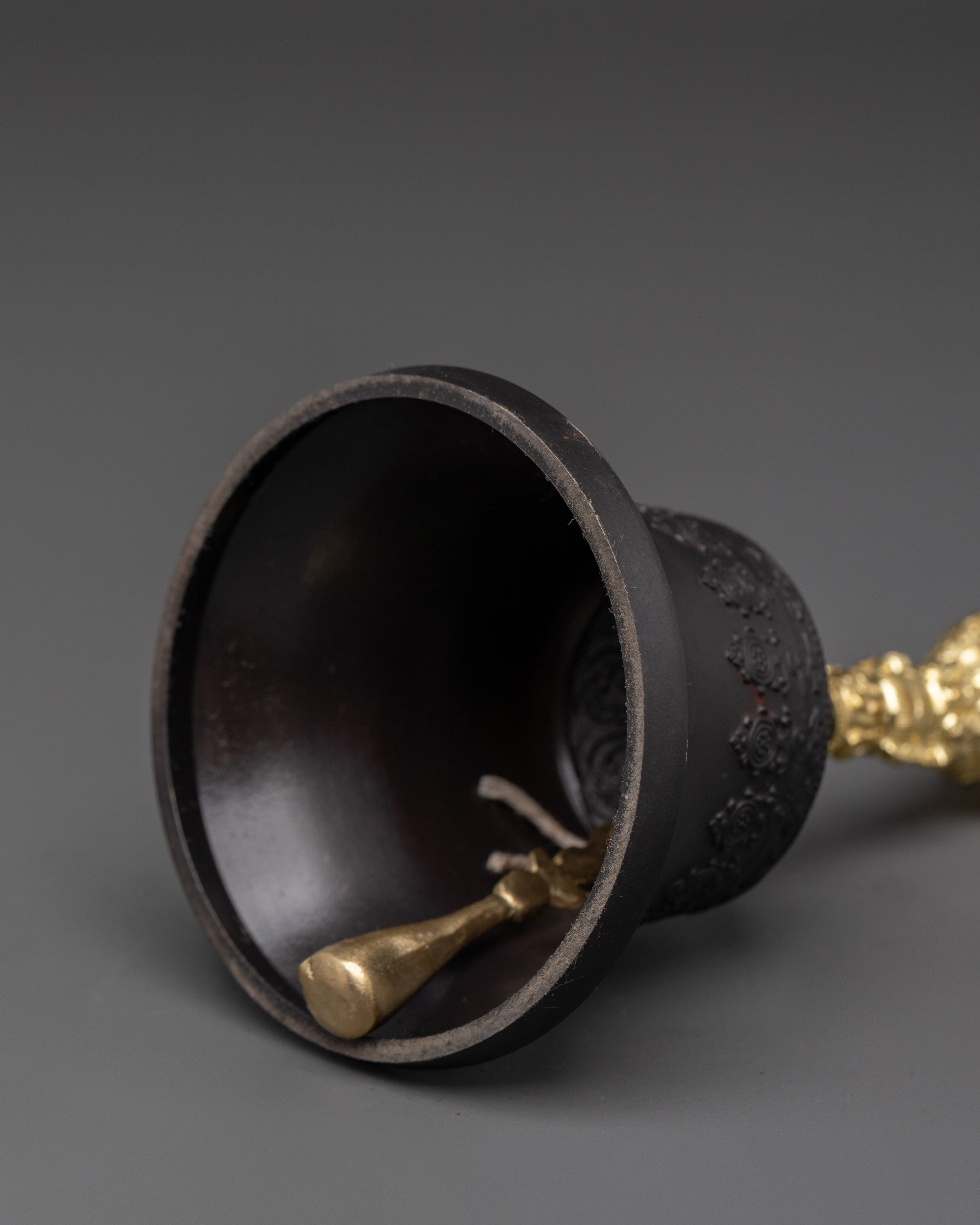 Traditional Himalayan Bell and Vajra Set | Brass and Bronze Vajrayana Ritual Instrument
