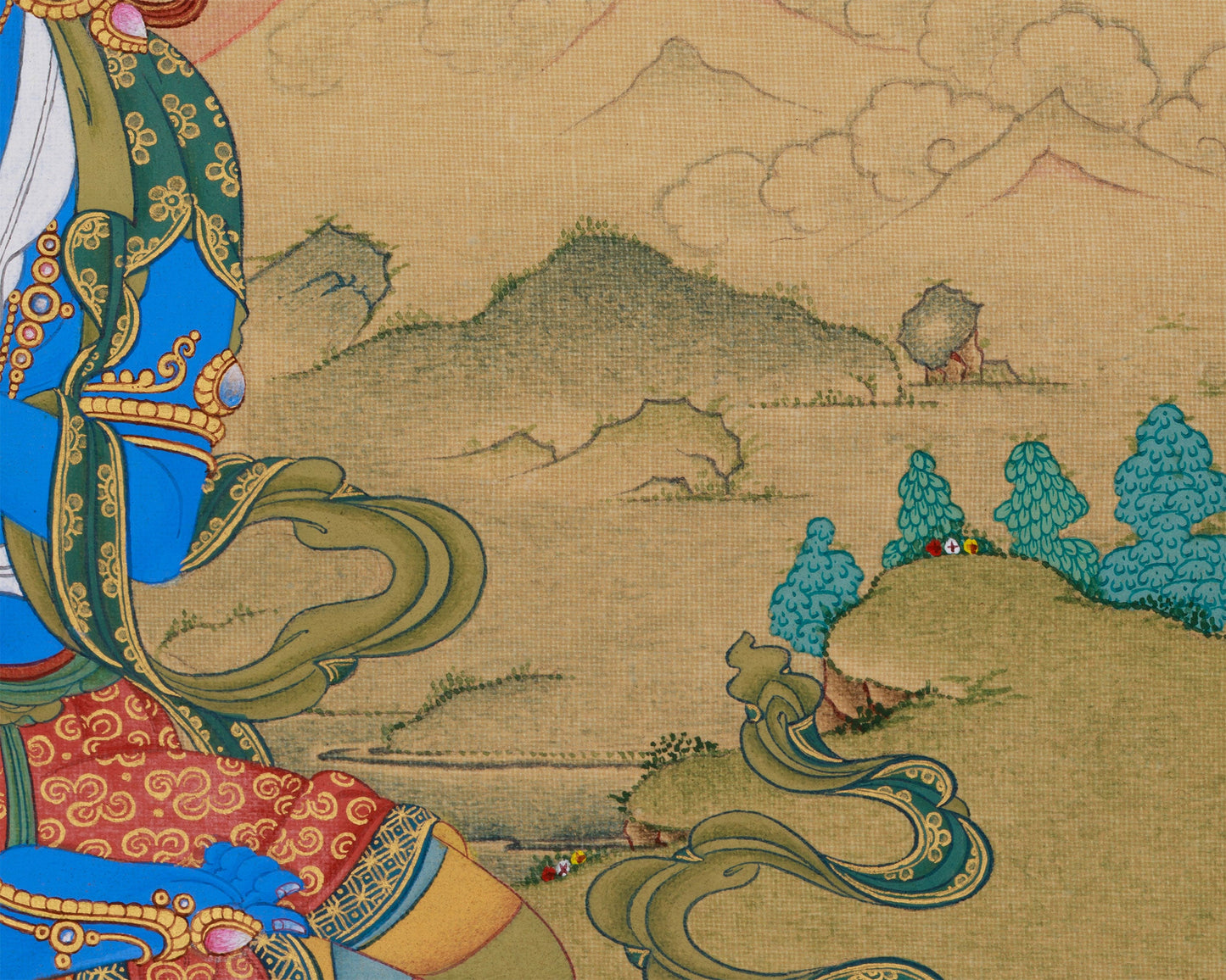 Buddha Vajradhara Thangka | Wisdom and Compassion | Karma Gadri Style