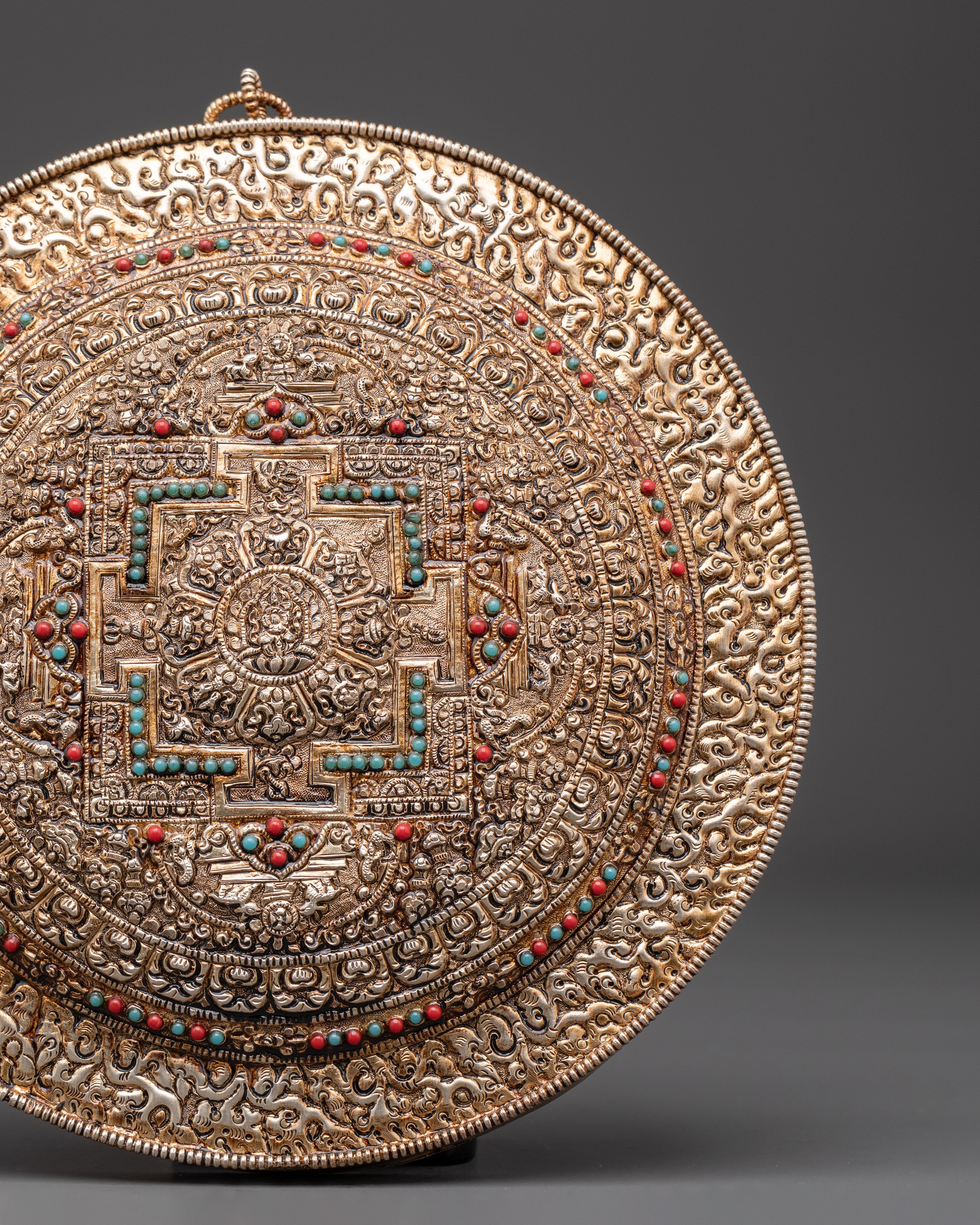 Silver Plated Wall Hanging | Spiritual Wall or Altar Decor