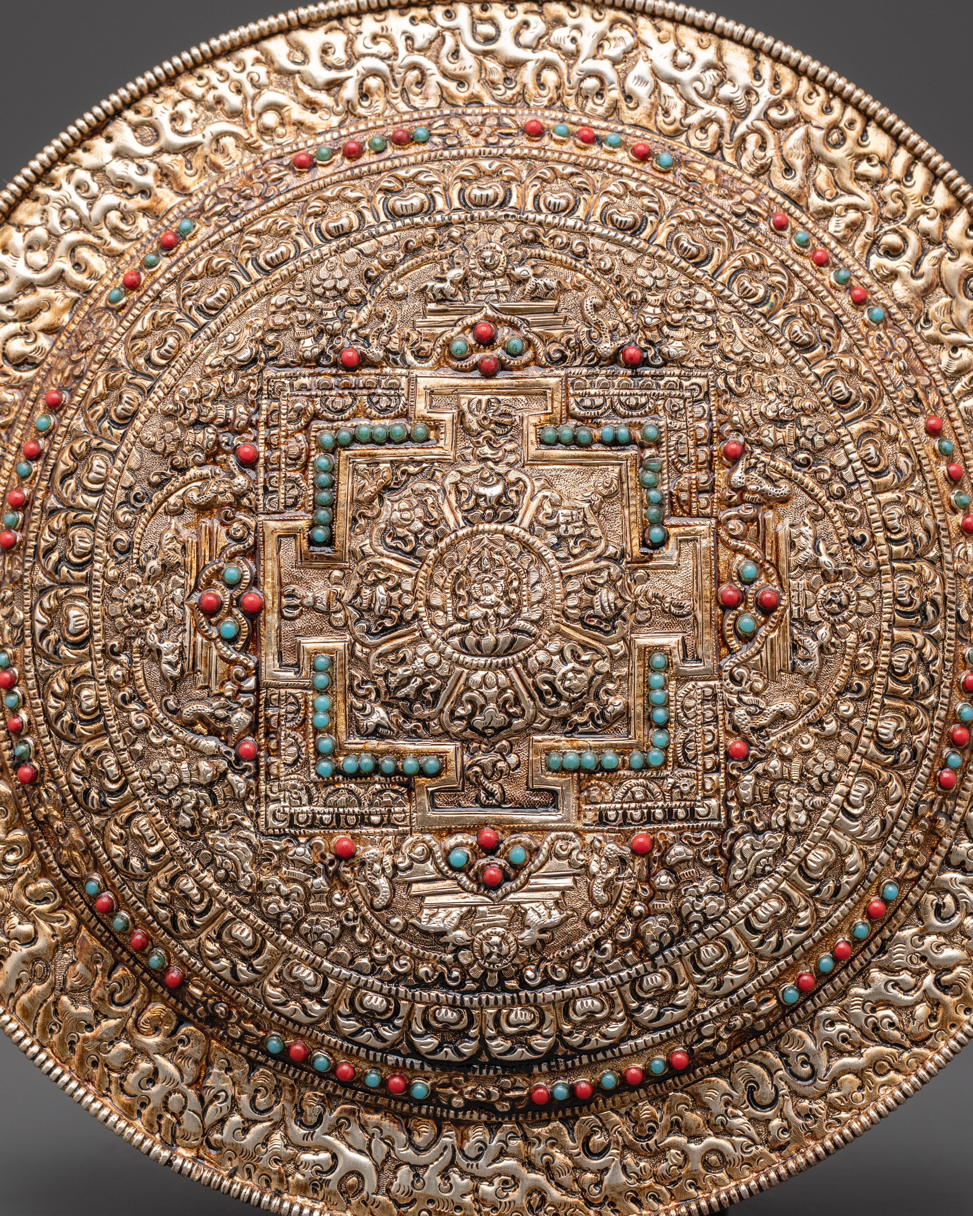 Silver Plated Wall Hanging | Spiritual Wall or Altar Decor