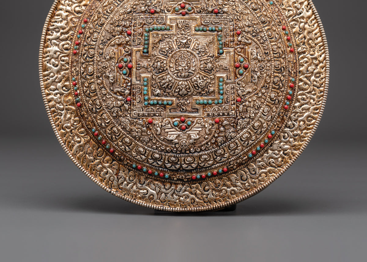 Silver Plated Wall Hanging | Spiritual Wall or Altar Decor