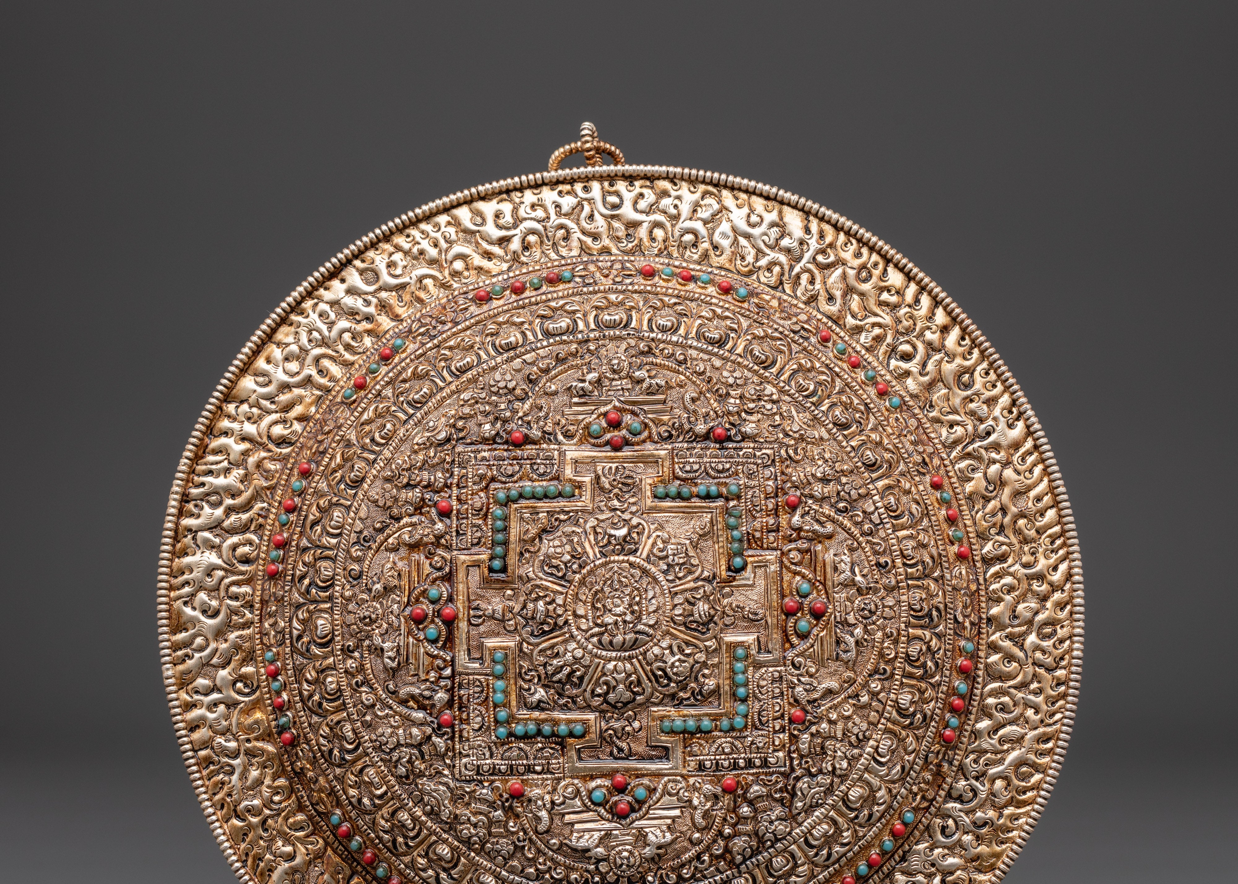 Silver Plated Wall Hanging | Spiritual Wall or Altar Decor