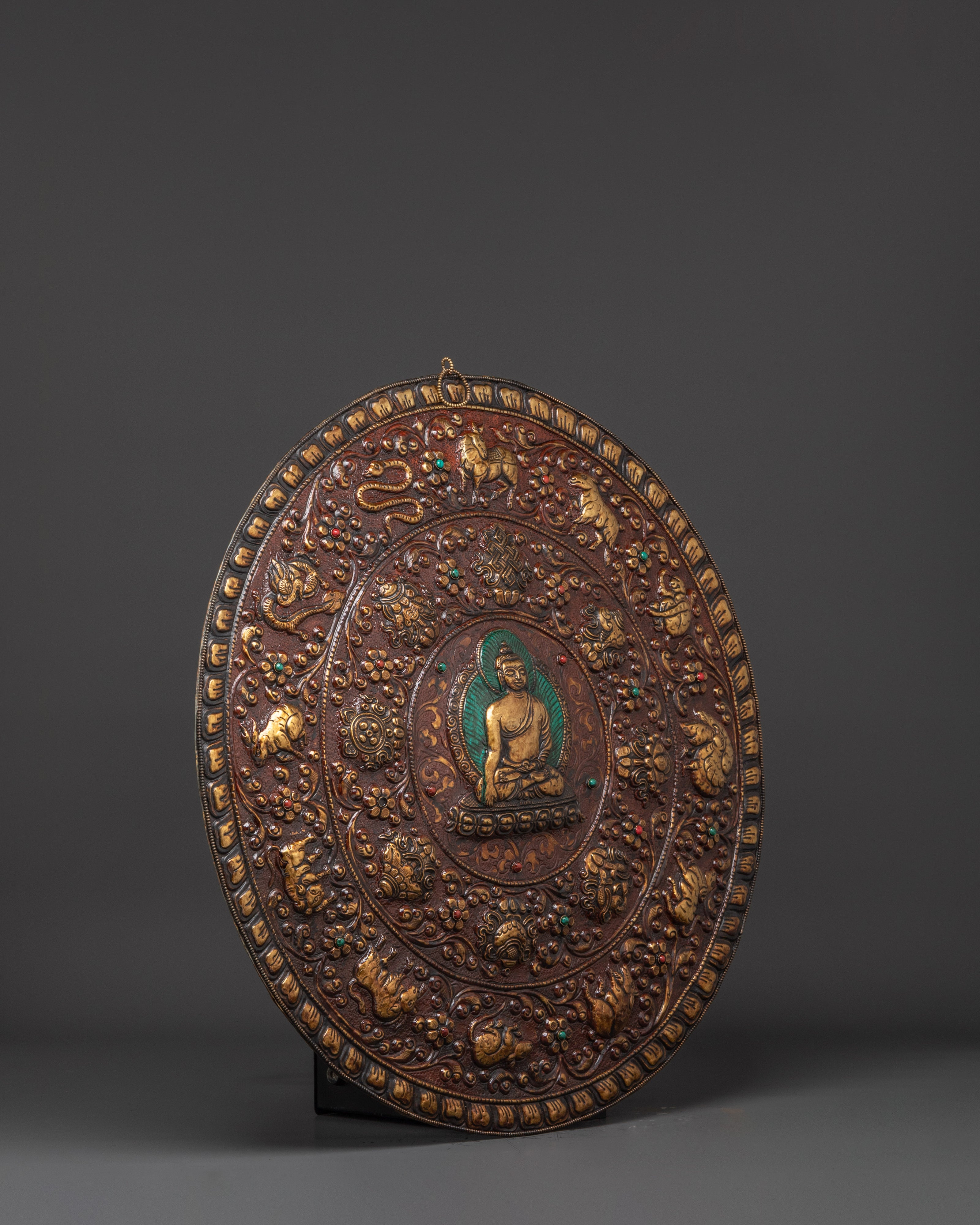 Tibetan Buddha Wall Hanging | Shakyamuni Buddha Plaque