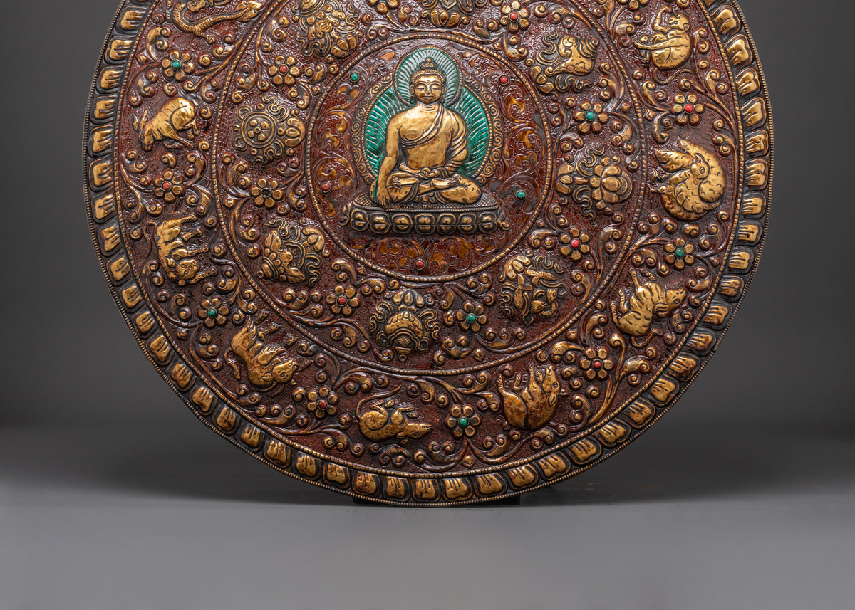 Tibetan Buddha Wall Hanging | Shakyamuni Buddha Plaque