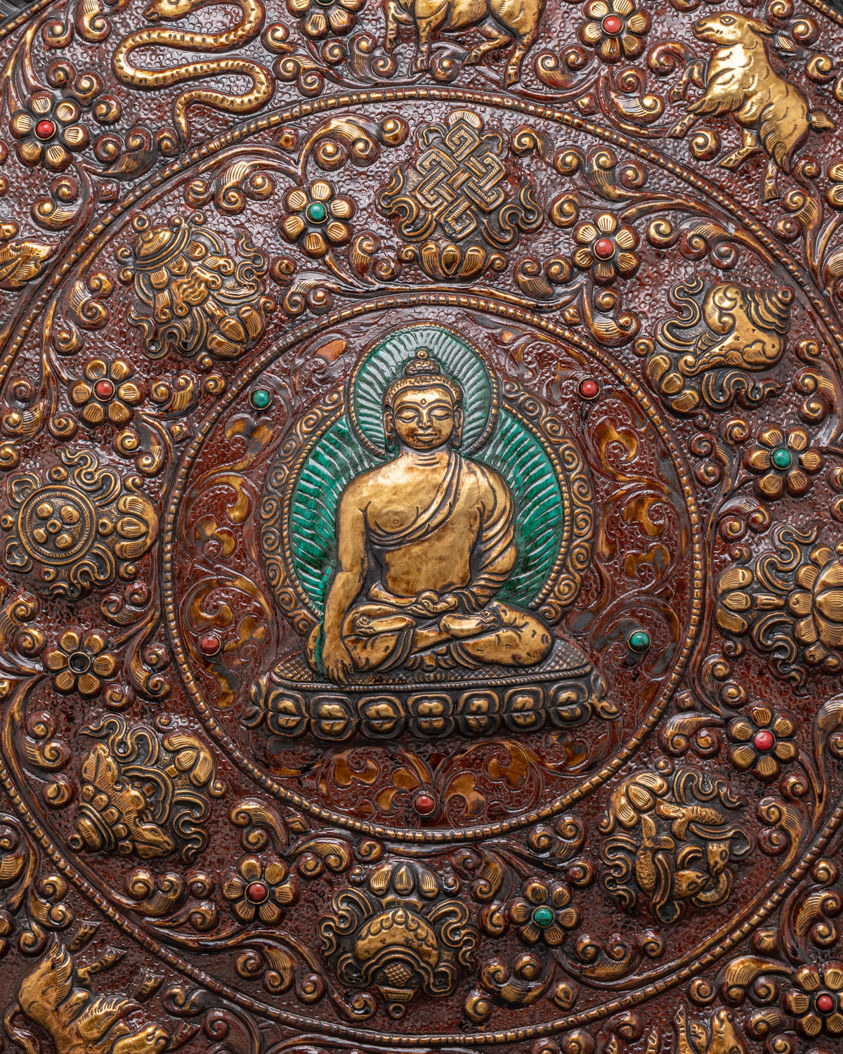 Tibetan Buddha Wall Hanging | Shakyamuni Buddha Plaque