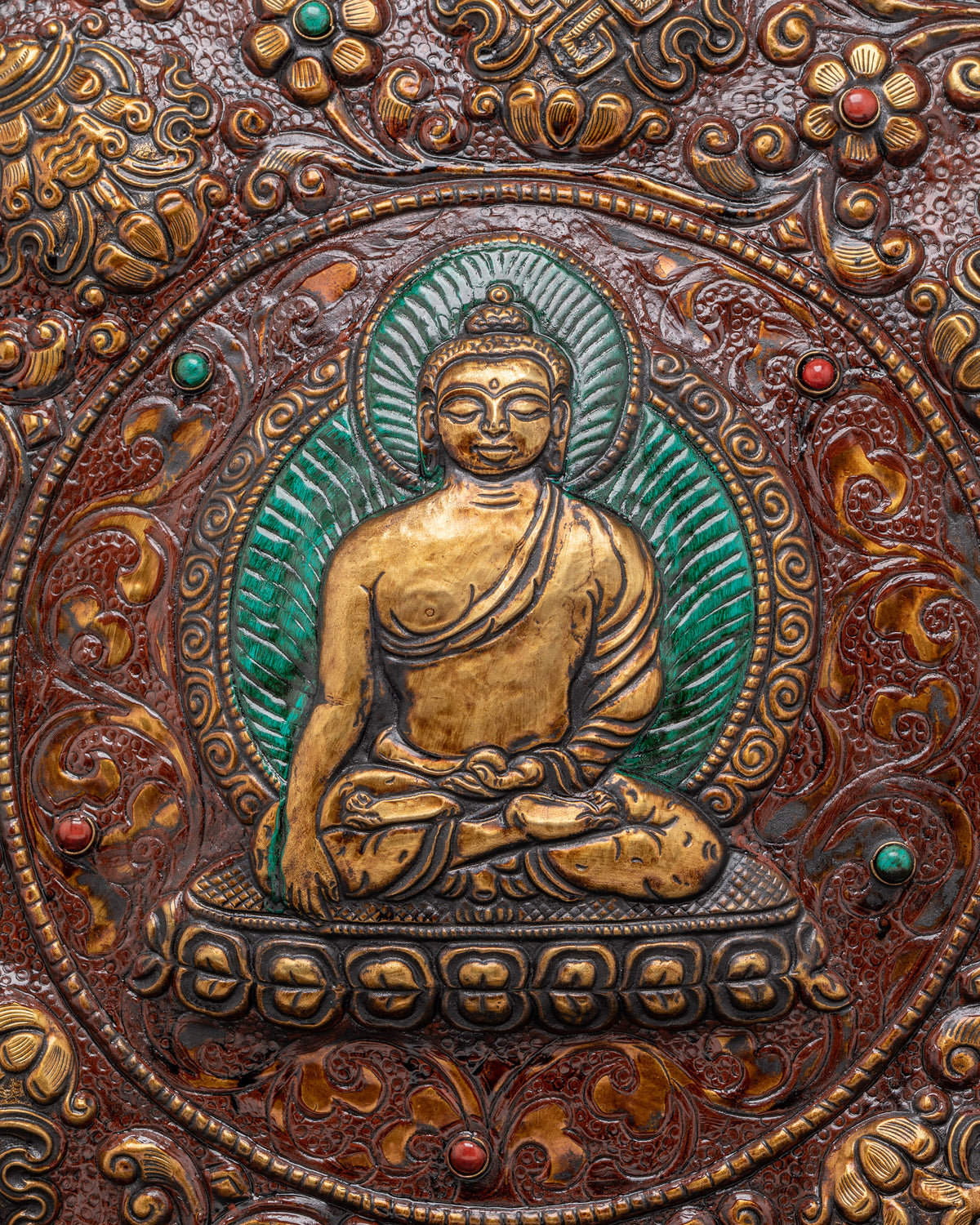 Tibetan Buddha Wall Hanging | Shakyamuni Buddha Plaque