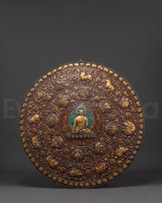 Tibetan Buddha Wall Hanging | Shakyamuni Buddha Plaque