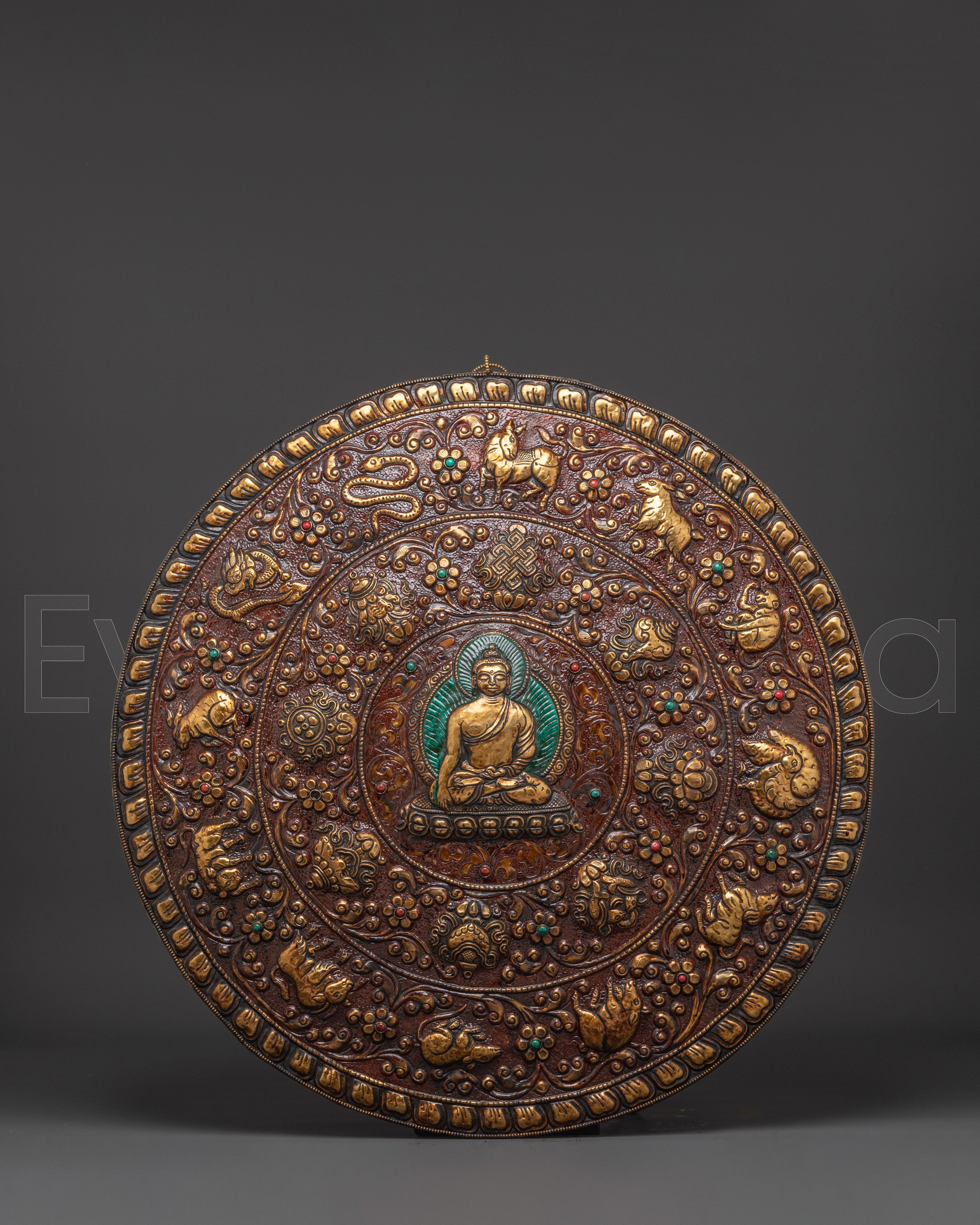Tibetan Buddha Wall Hanging | Shakyamuni Buddha Plaque