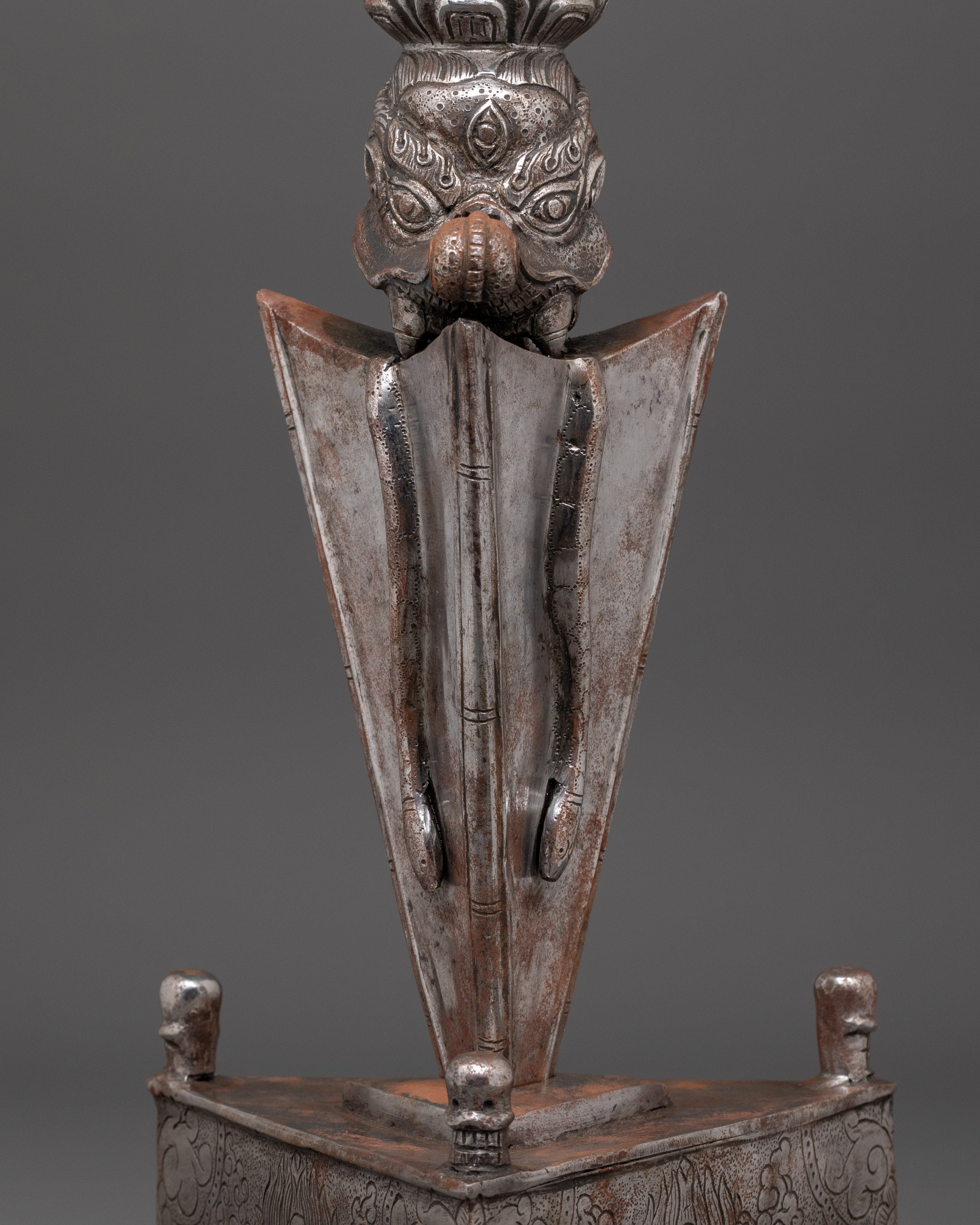 Handcrafted Buddhist Iron Phurba Dagger | Dispelling Negativity