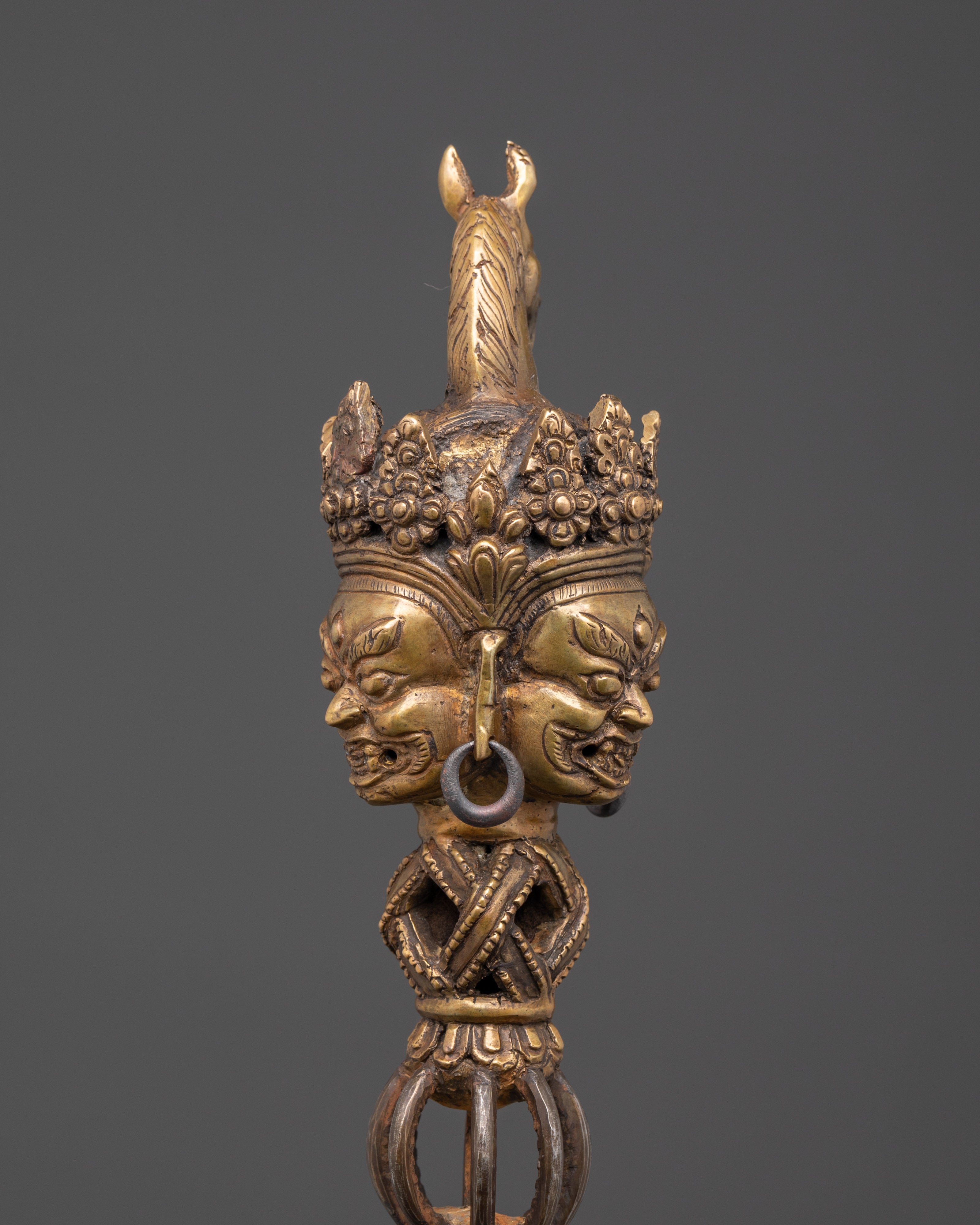 Handcrafted Bronze Phurba Dagger | Tibetan Buddhist Phurba