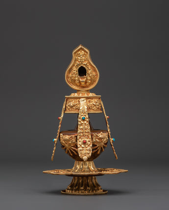 Long Life Vase Gold Plated 