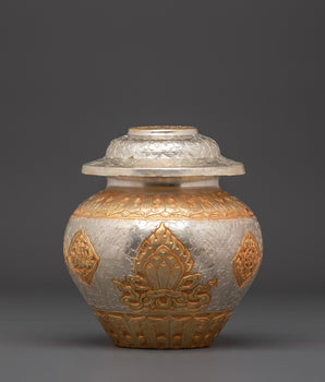 Tibetan Ritual Rice Offering Pot 