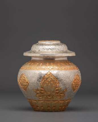 Tibetan Ritual Rice Offering Pot 