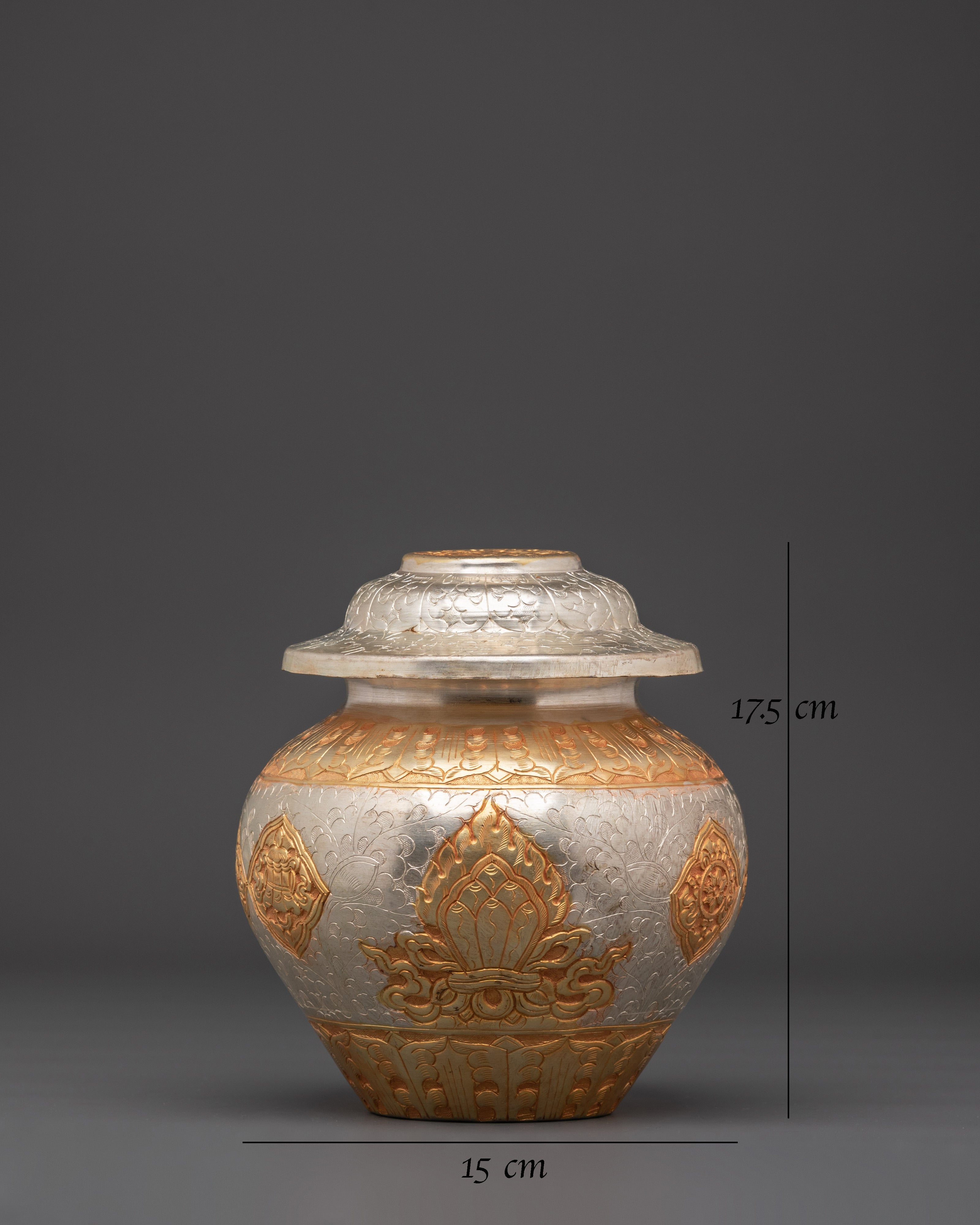 Tibetan Ritual Rice Offering Pot | Prosperity Blessing Jar
