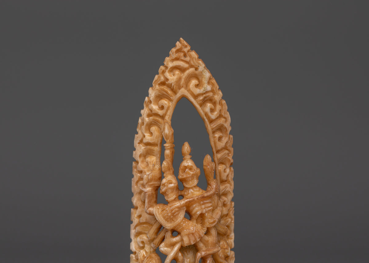 Tibetan Chitipati Bone Sculpture | Symbol of Impermanence and Spiritual Transformation