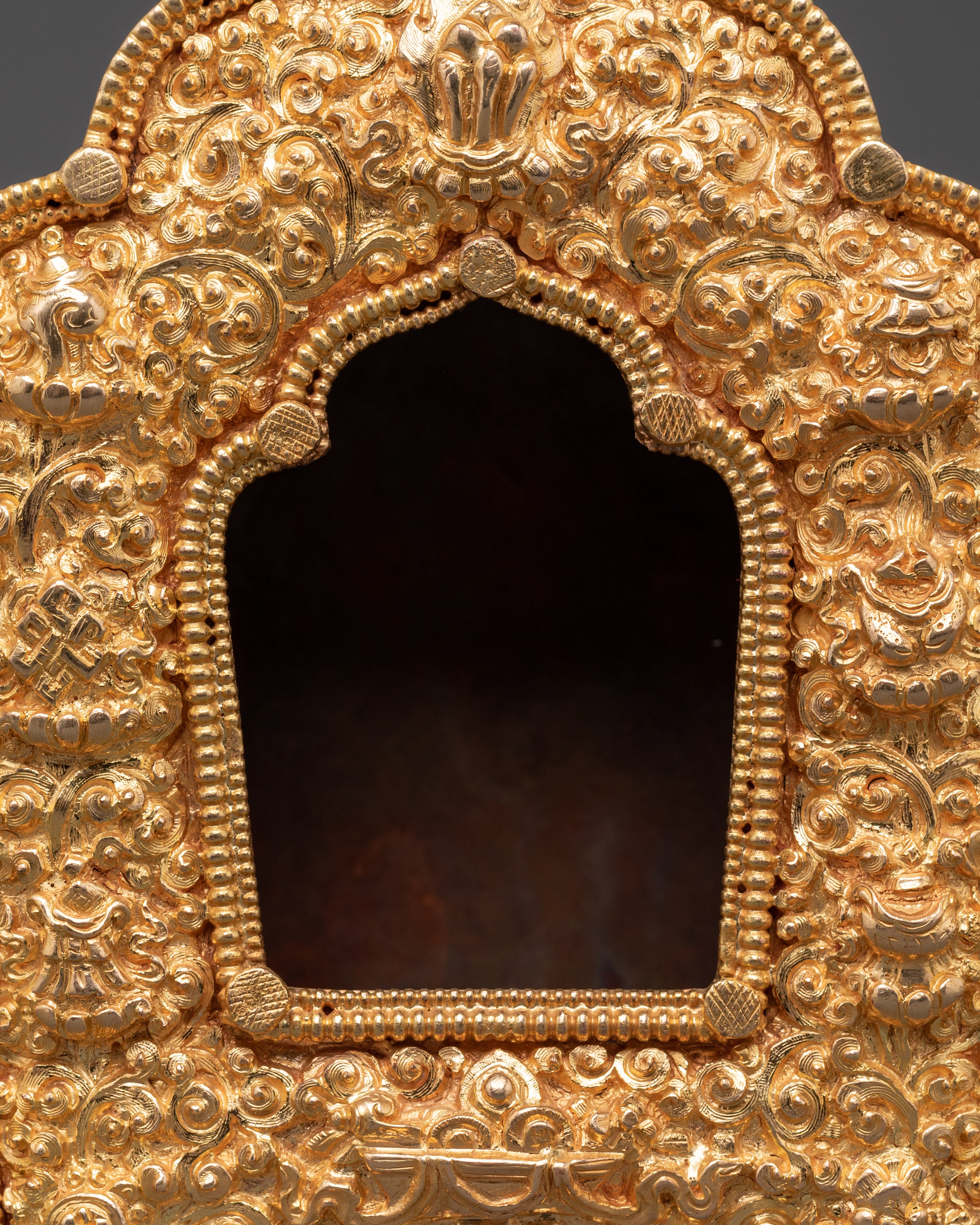 Authentic Handmade Tibetan Ghau Box | Meditation Mantra Box