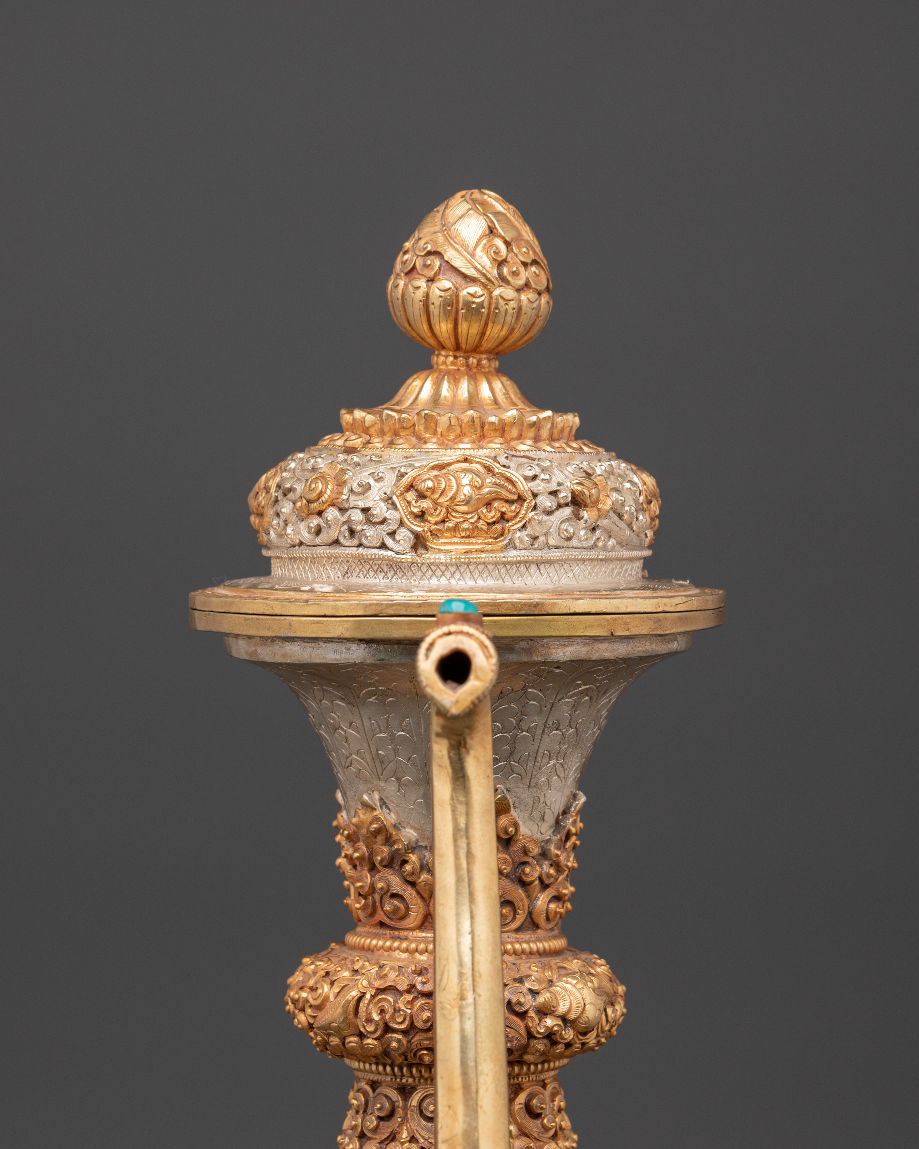 Handcrafted Tibetan Bhumba Vase | Buddhist Ritual Water Vessel