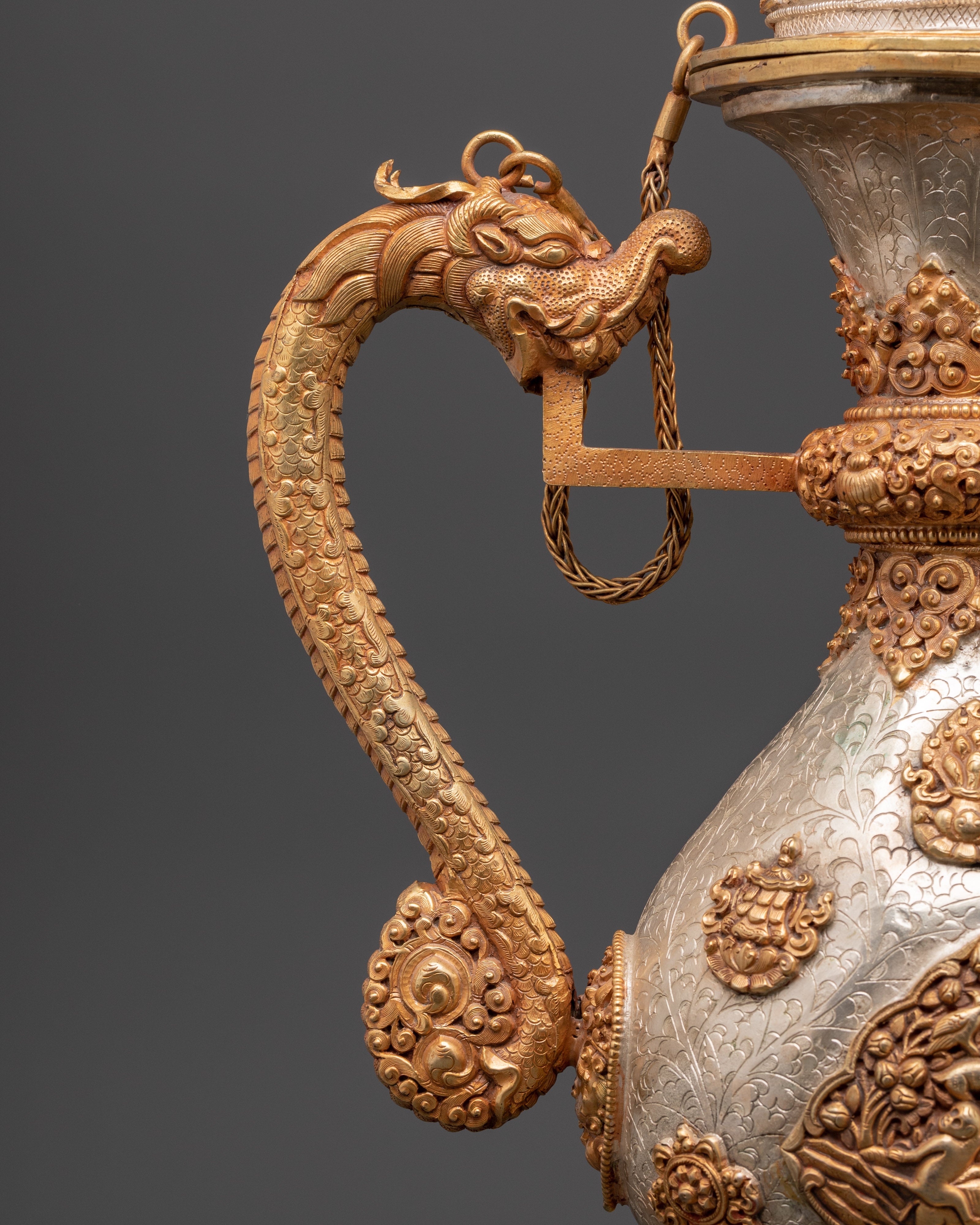 Handcrafted Tibetan Bhumba Vase | Buddhist Ritual Water Vessel