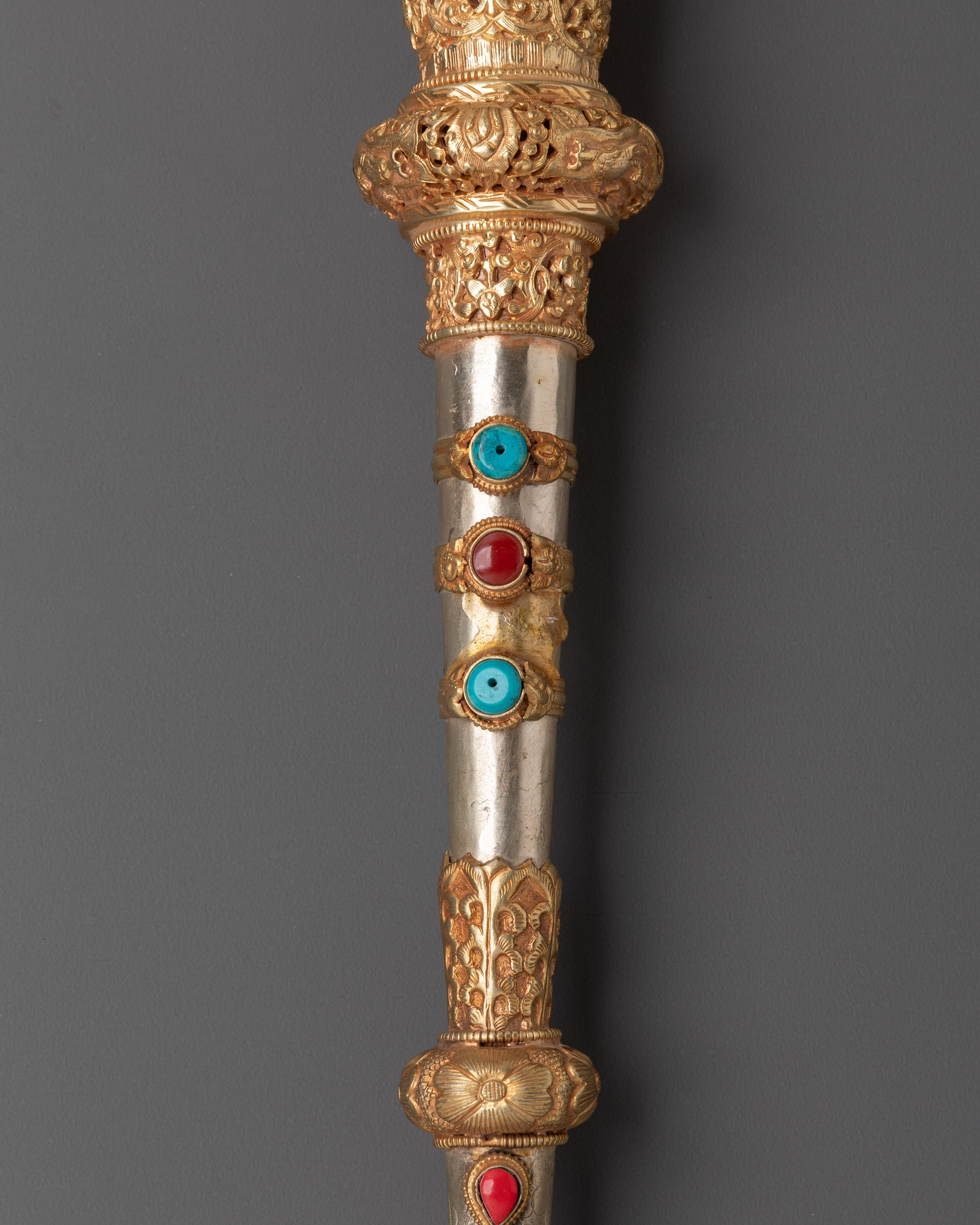 Handcrafted Gold-Plated Kangling | Tibetan Buddhist  Kangling