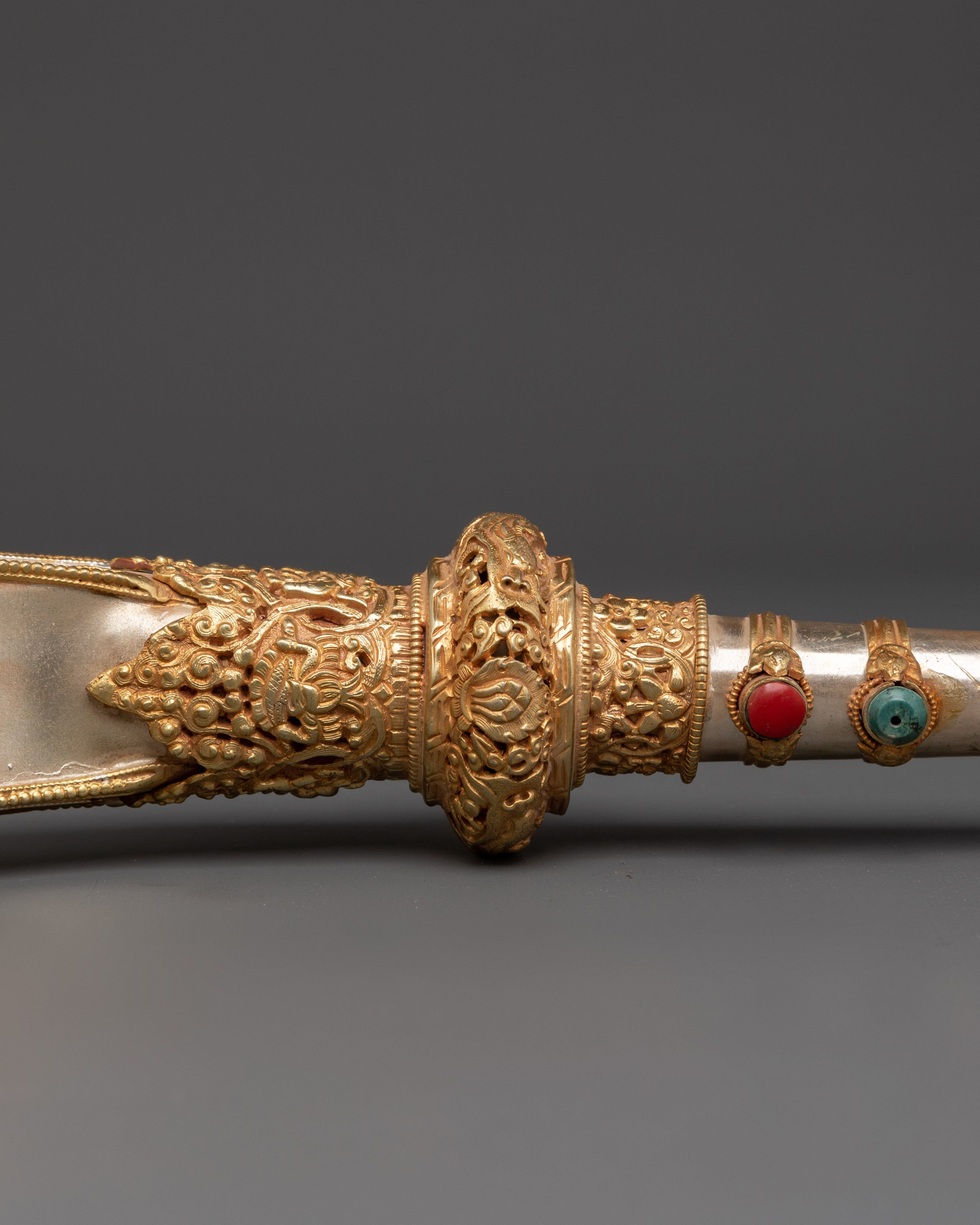 Handcrafted Gold-Plated Kangling | Tibetan Buddhist  Kangling