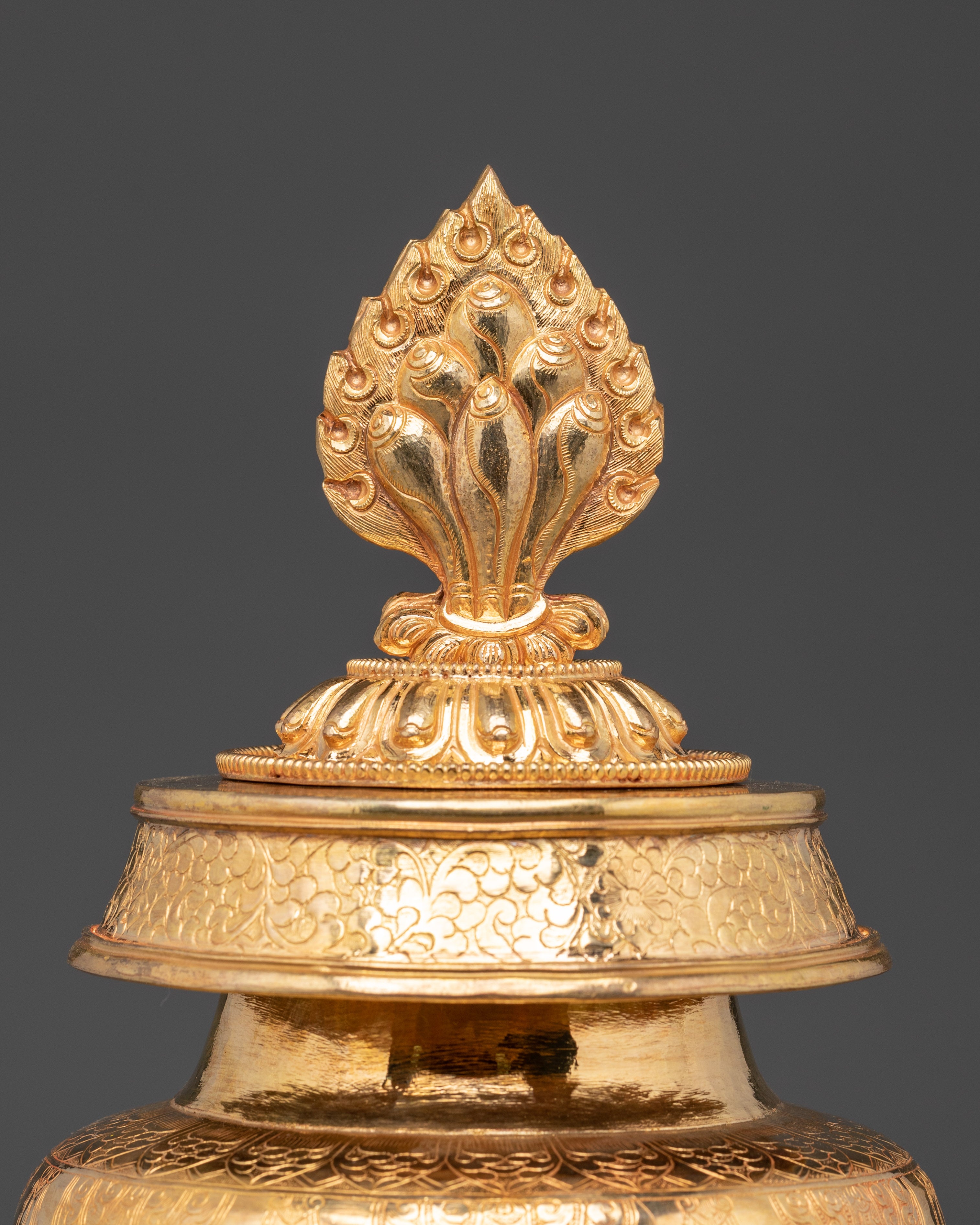 Handcrafted Copper Dhupur Rice Pot | Buddhist Ritual Pot