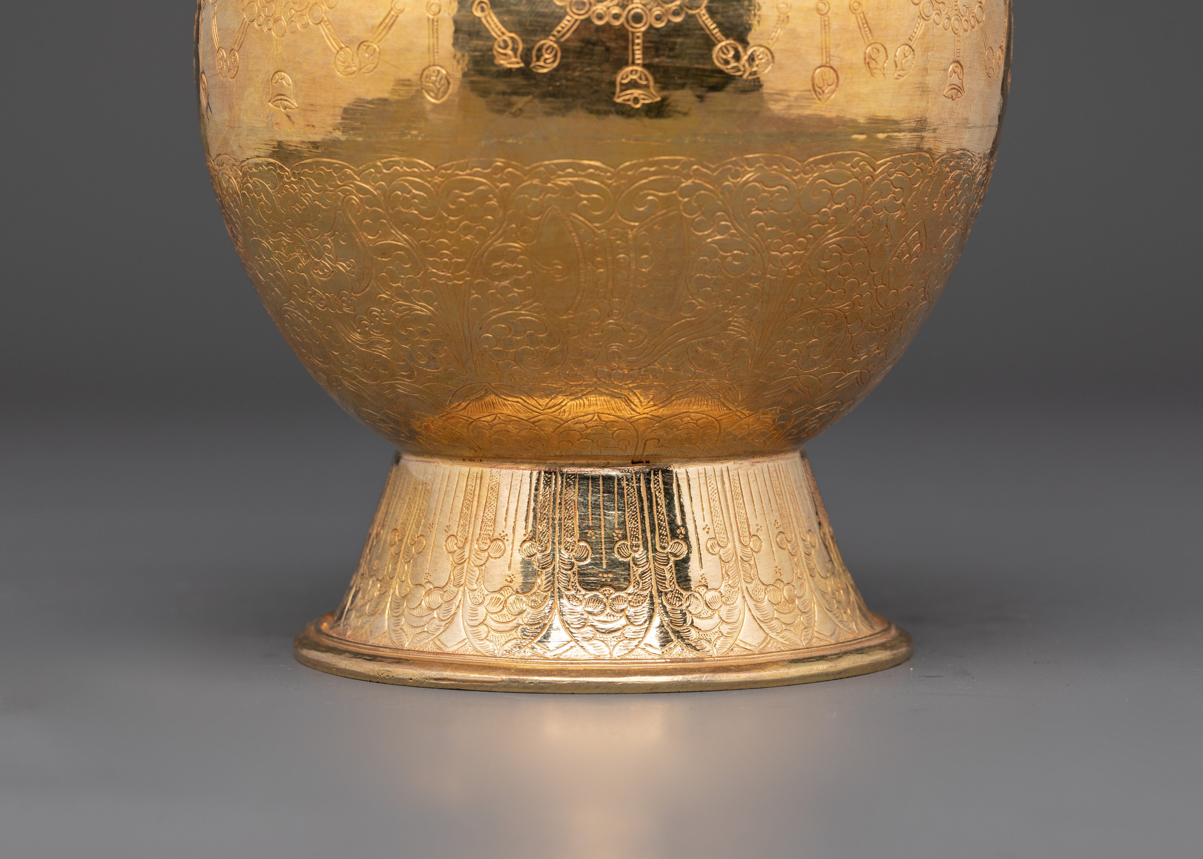 Handcrafted Copper Dhupur Rice Pot | Buddhist Ritual Pot