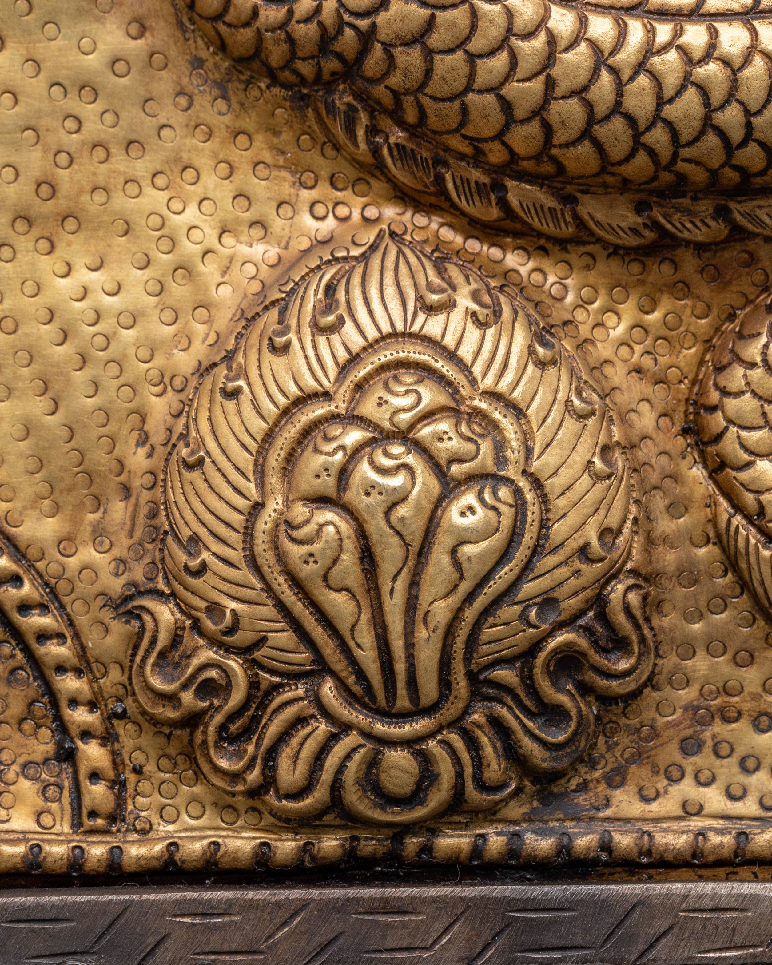 Buddhist Brass Wall Hanging | Spiritual Ritual Shrine Decor