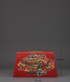 Handcrafted Tibetan Jewelry Box | Spiritual Feng Shui Decorative Artifact Decor