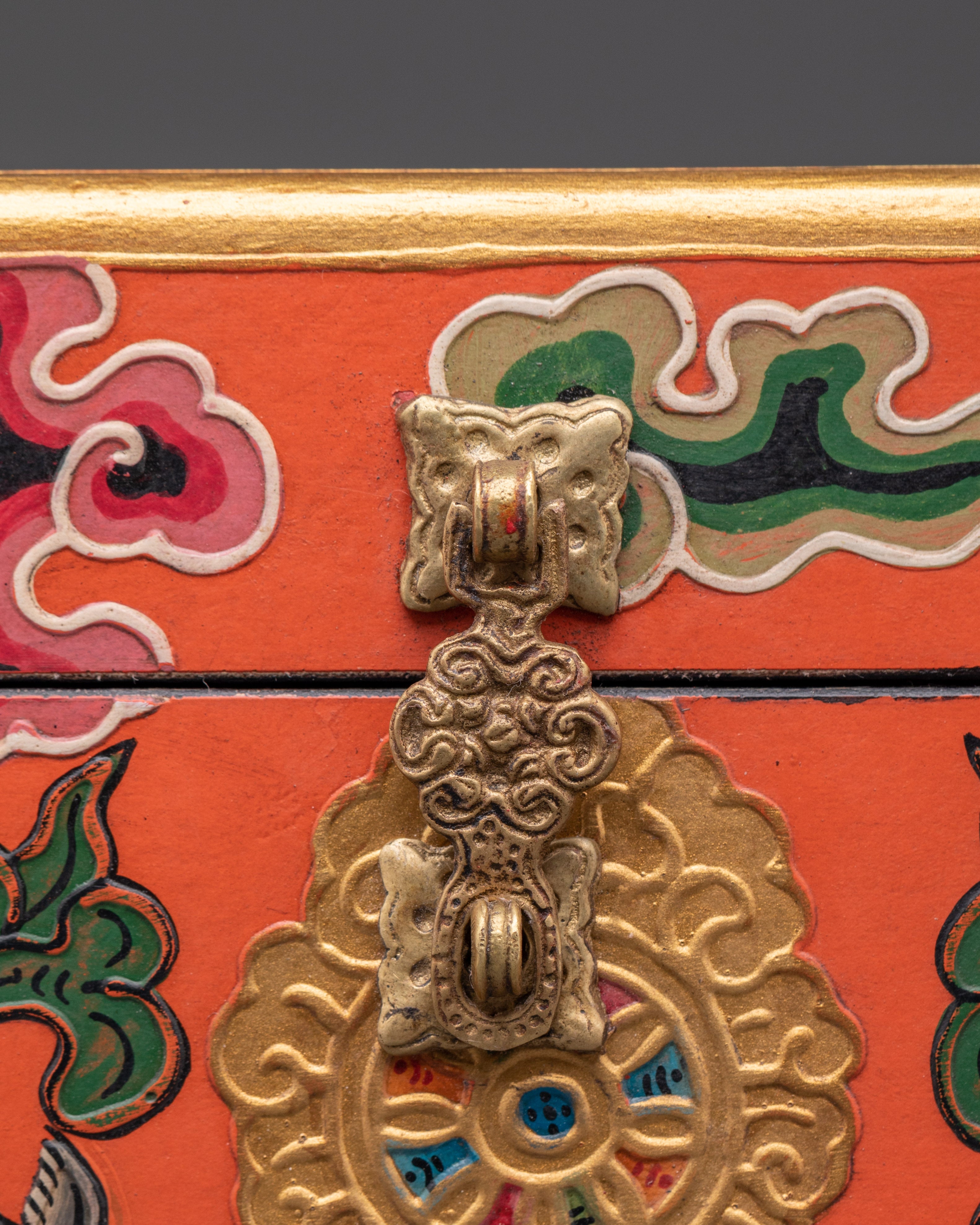 Handmade Wooden Acrylic Box | Sacred Buddhist Chest