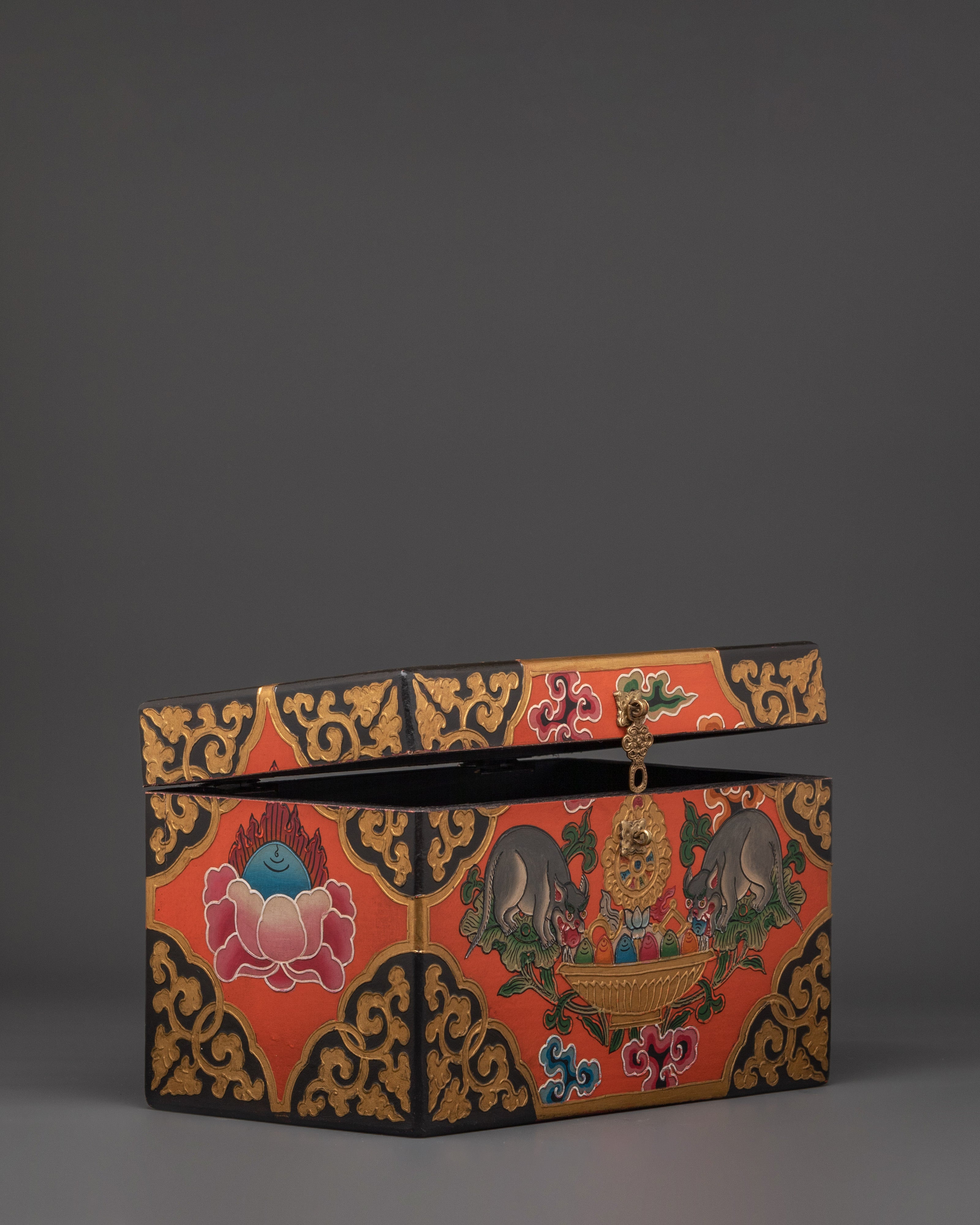 Handmade Wooden Acrylic Box | Sacred Buddhist Chest