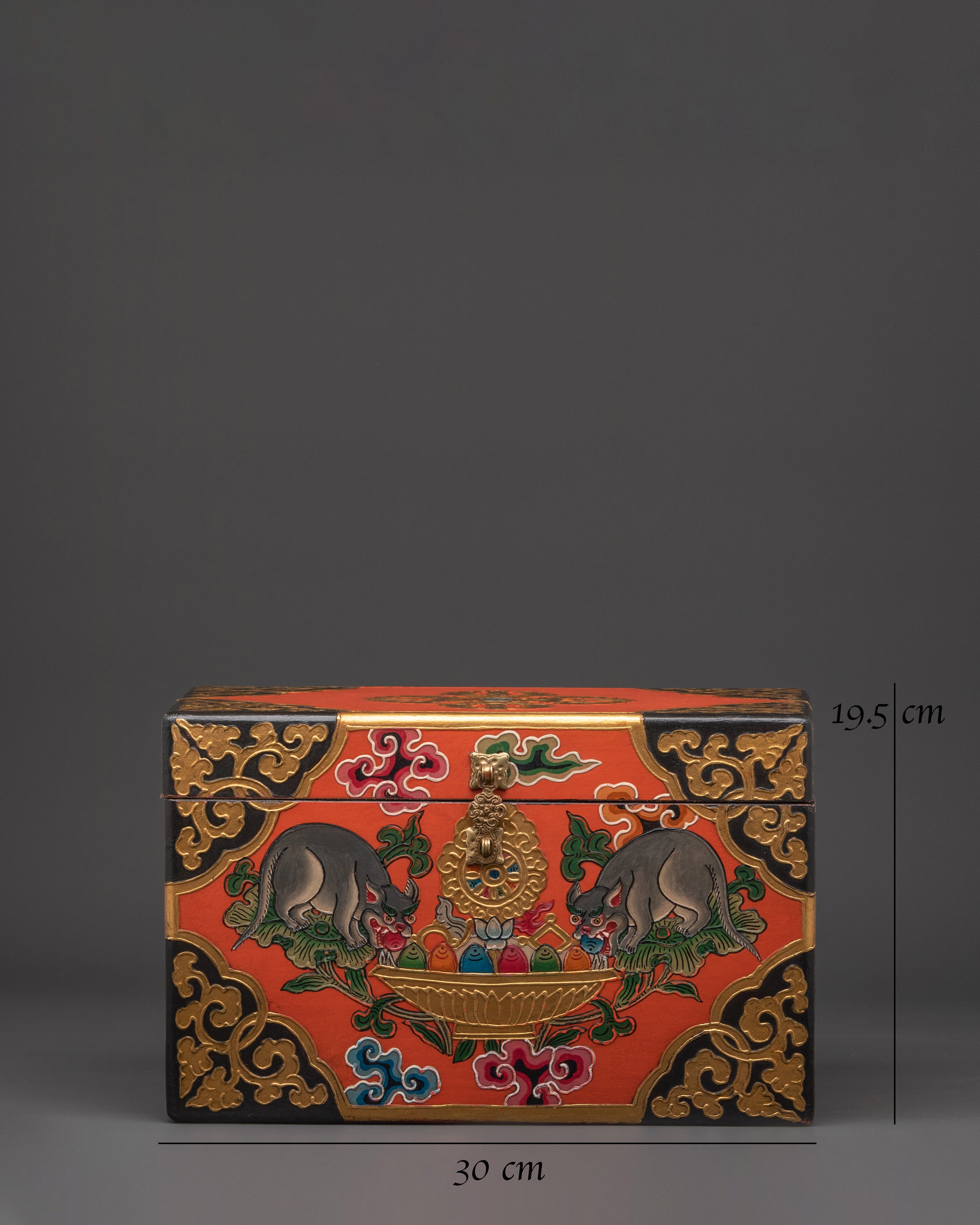 Handmade Wooden Acrylic Box | Sacred Buddhist Chest