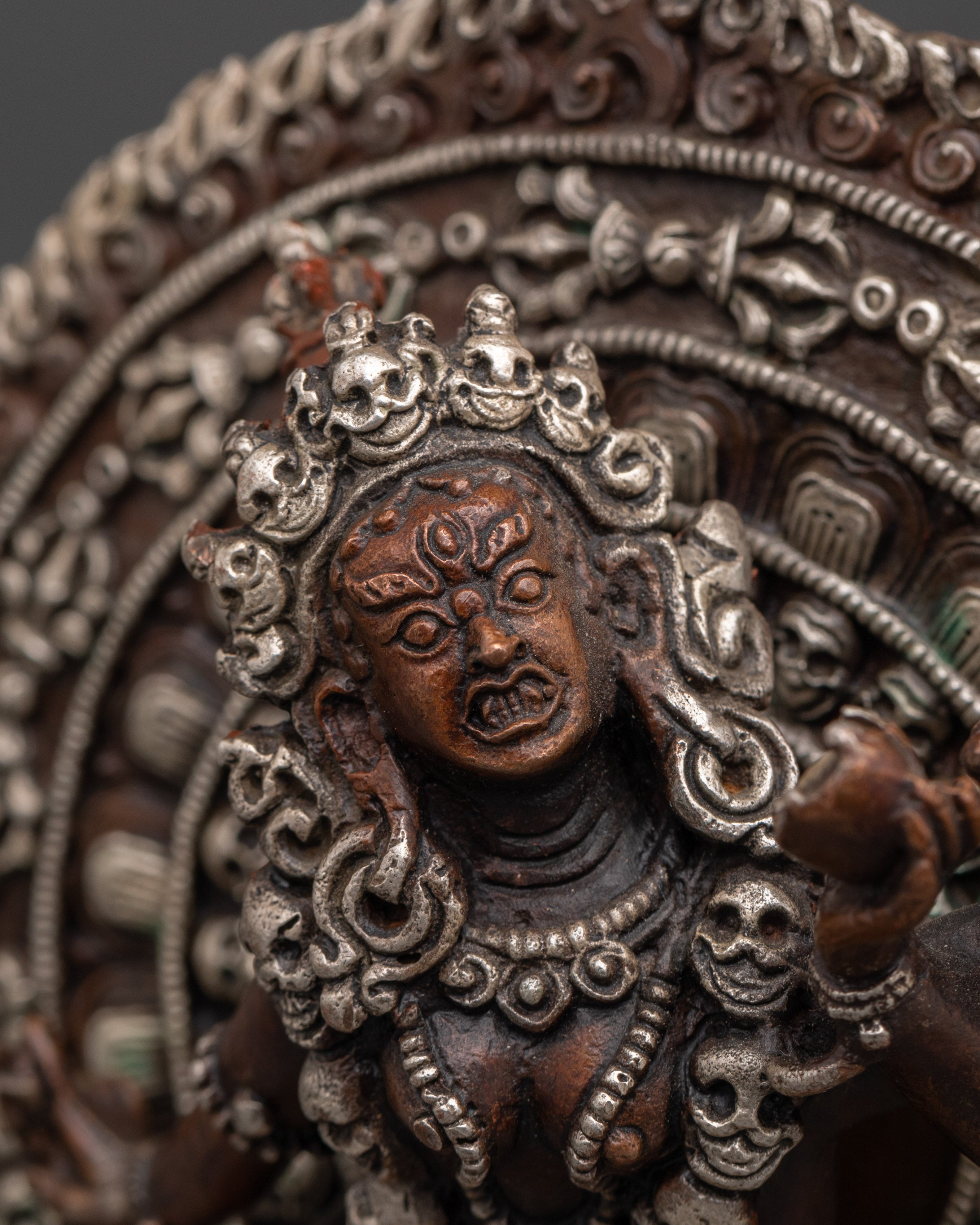Vajrayogini Copper Figurine | Copper Body with Silver Plating