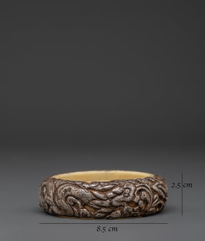 Bangle With Carvings | Lightweight Tibetan Design