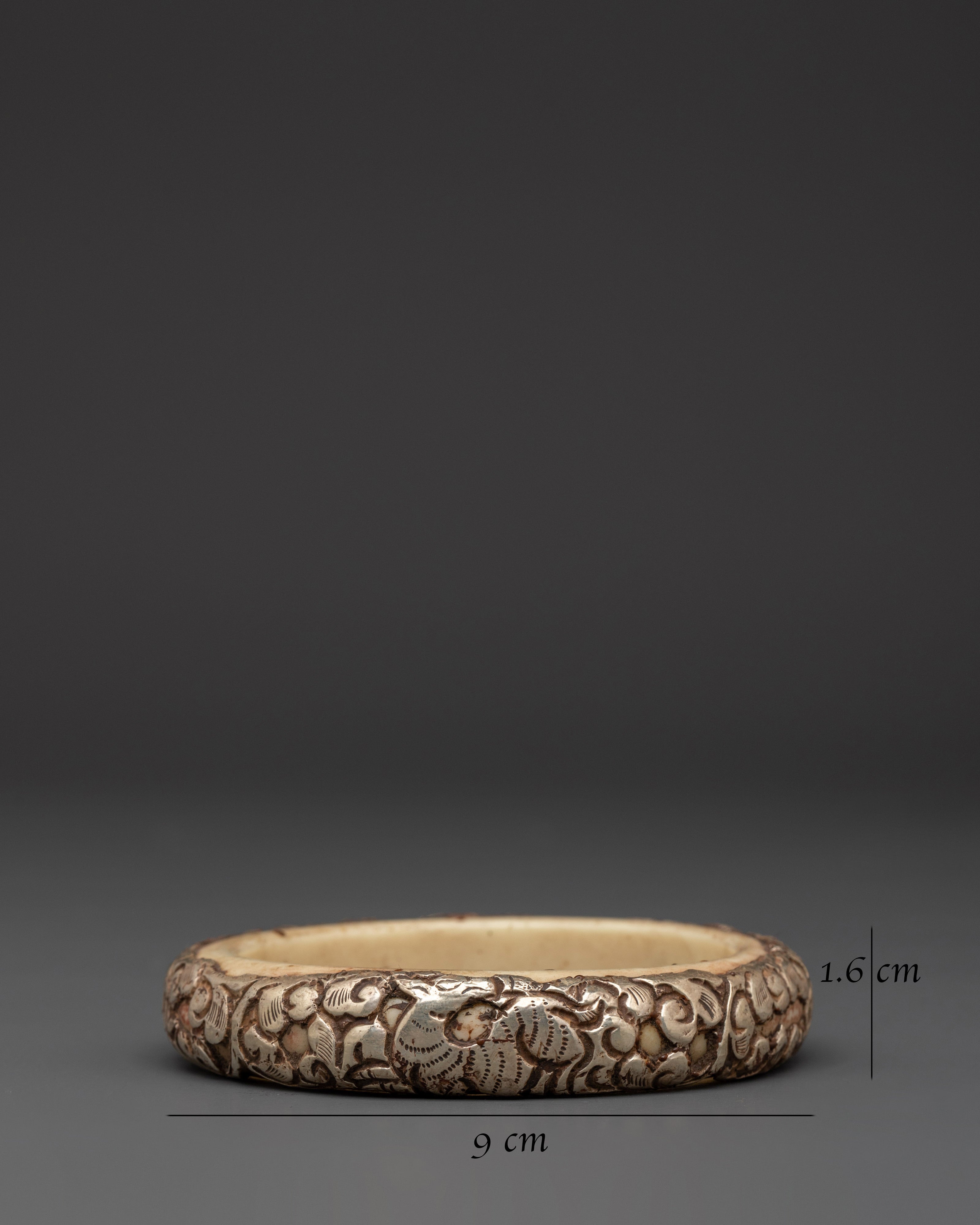 Silver and Resin Bracelet | Silver-Plated Bangle for Everyday Wear