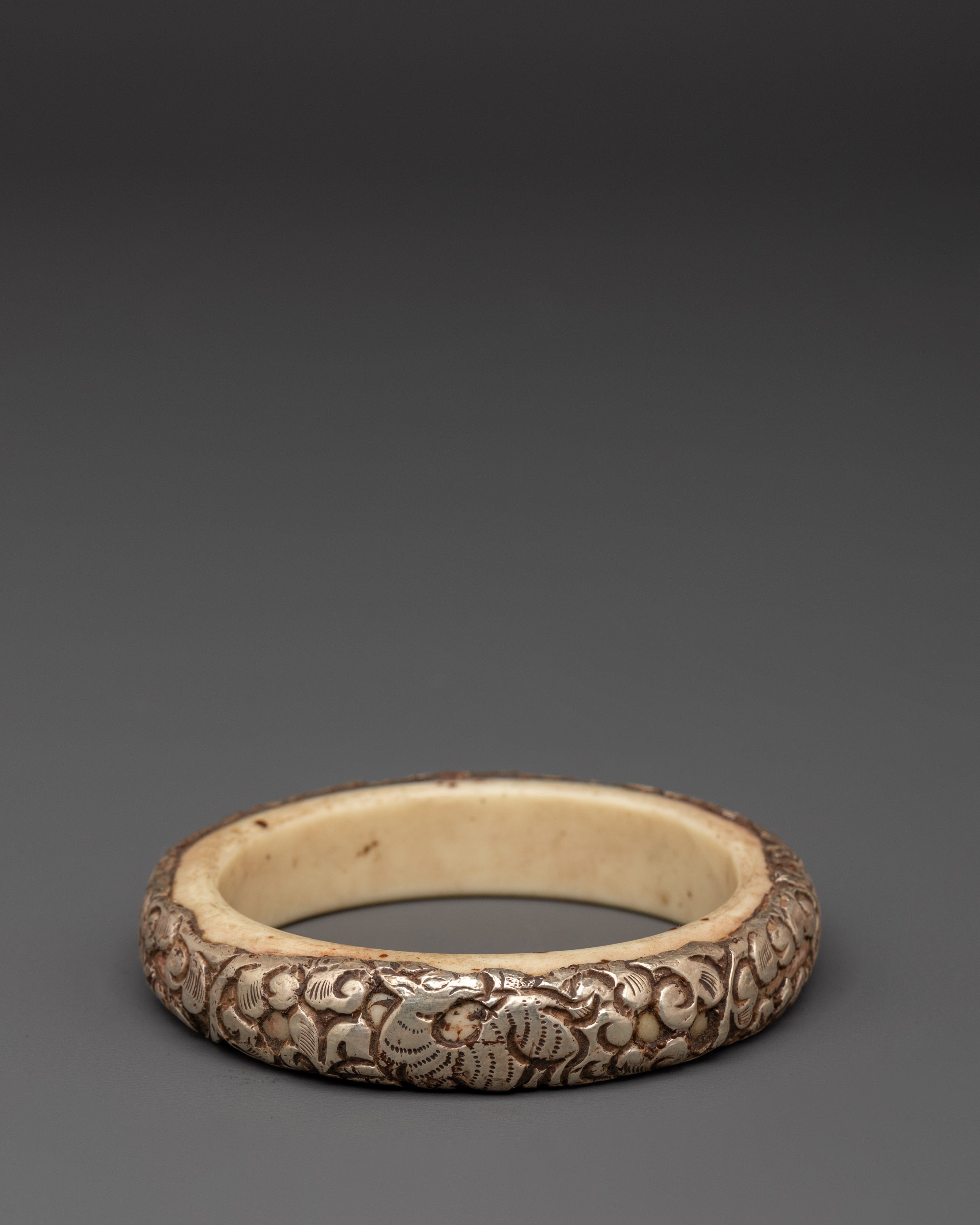 Silver and Resin Bracelet | Silver-Plated Bangle for Everyday Wear