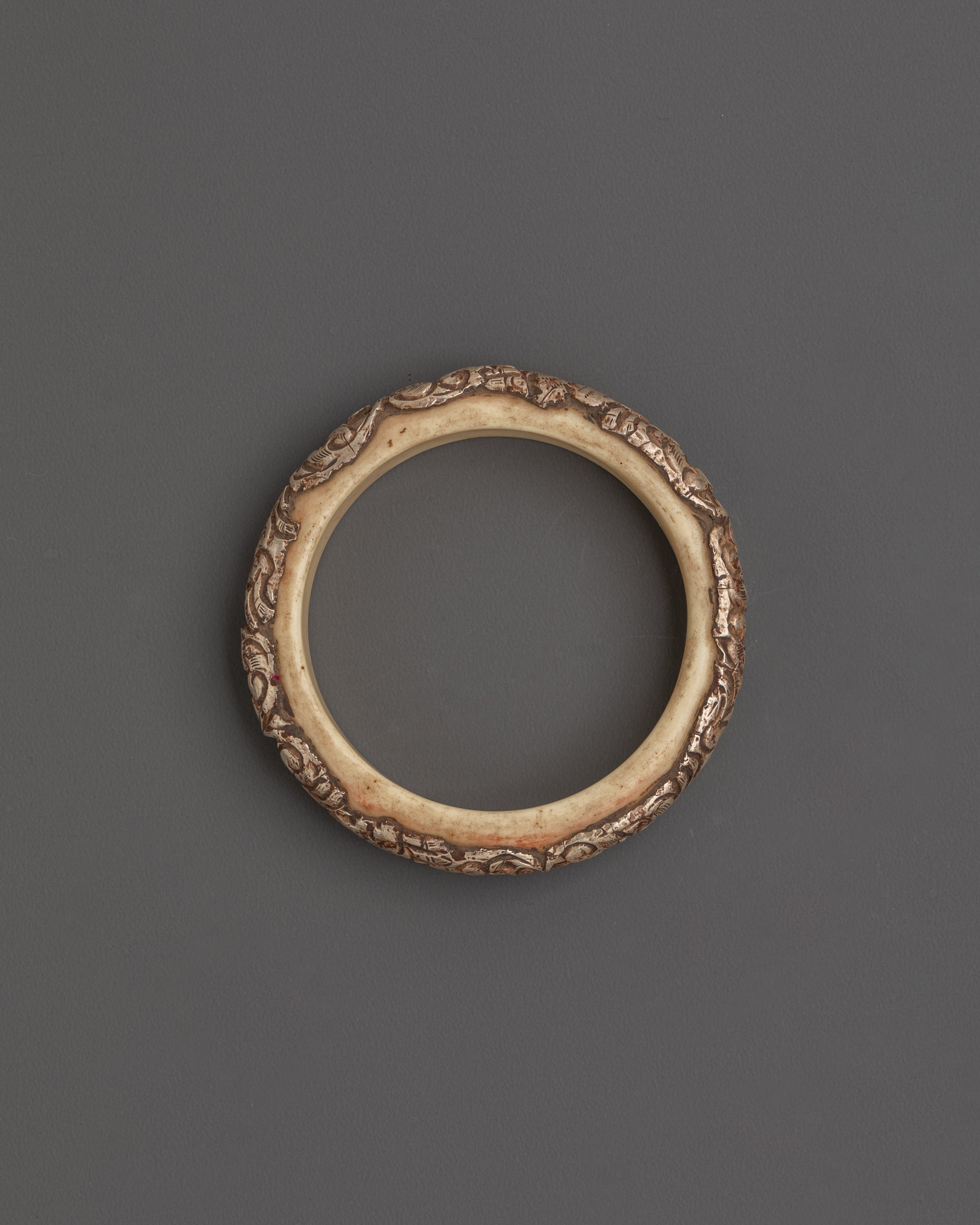 Silver and Resin Bracelet | Silver-Plated Bangle for Everyday Wear