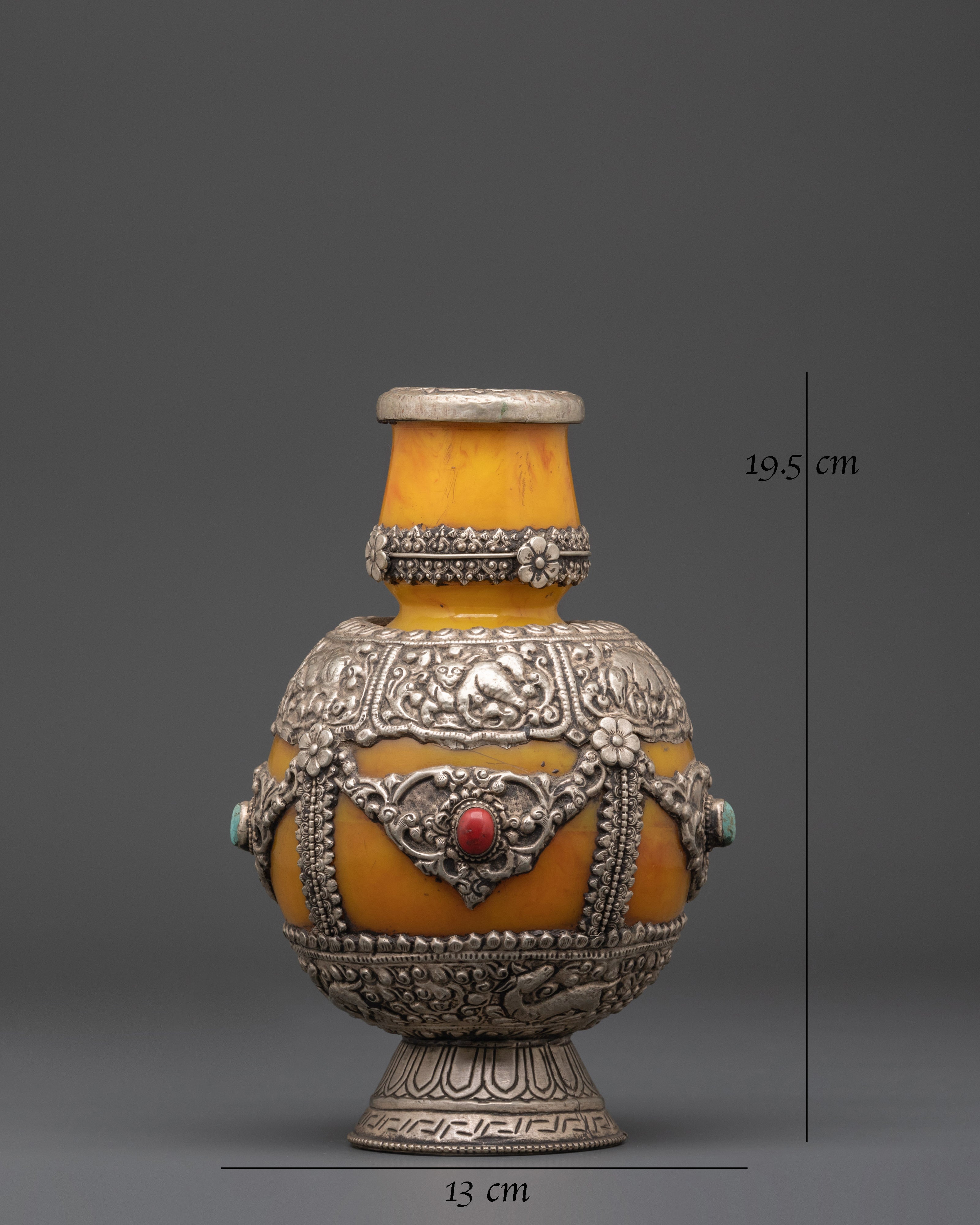 Silver Plated Flower Vase | Spiritual Altar Vase