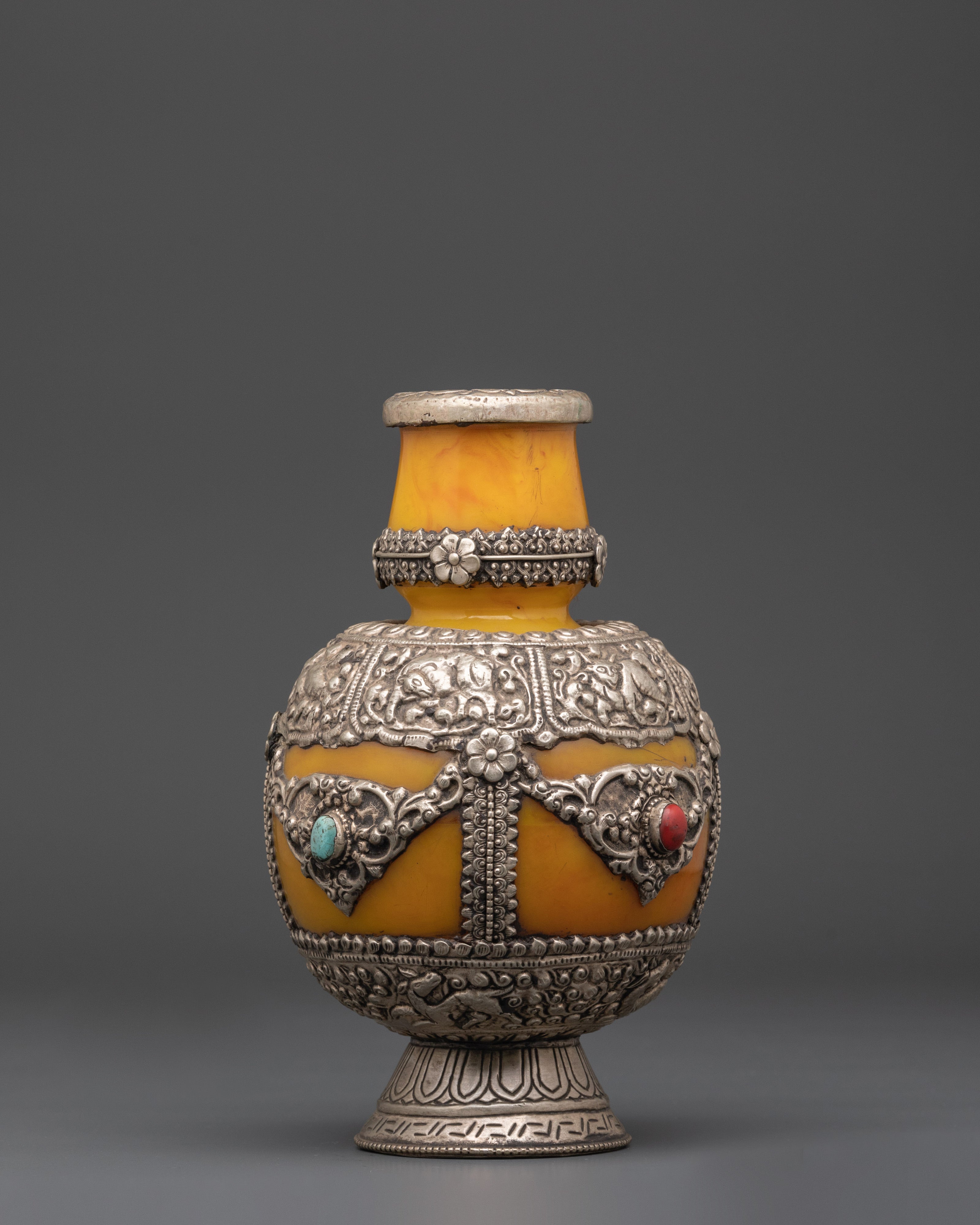 Silver Plated Flower Vase | Spiritual Altar Vase