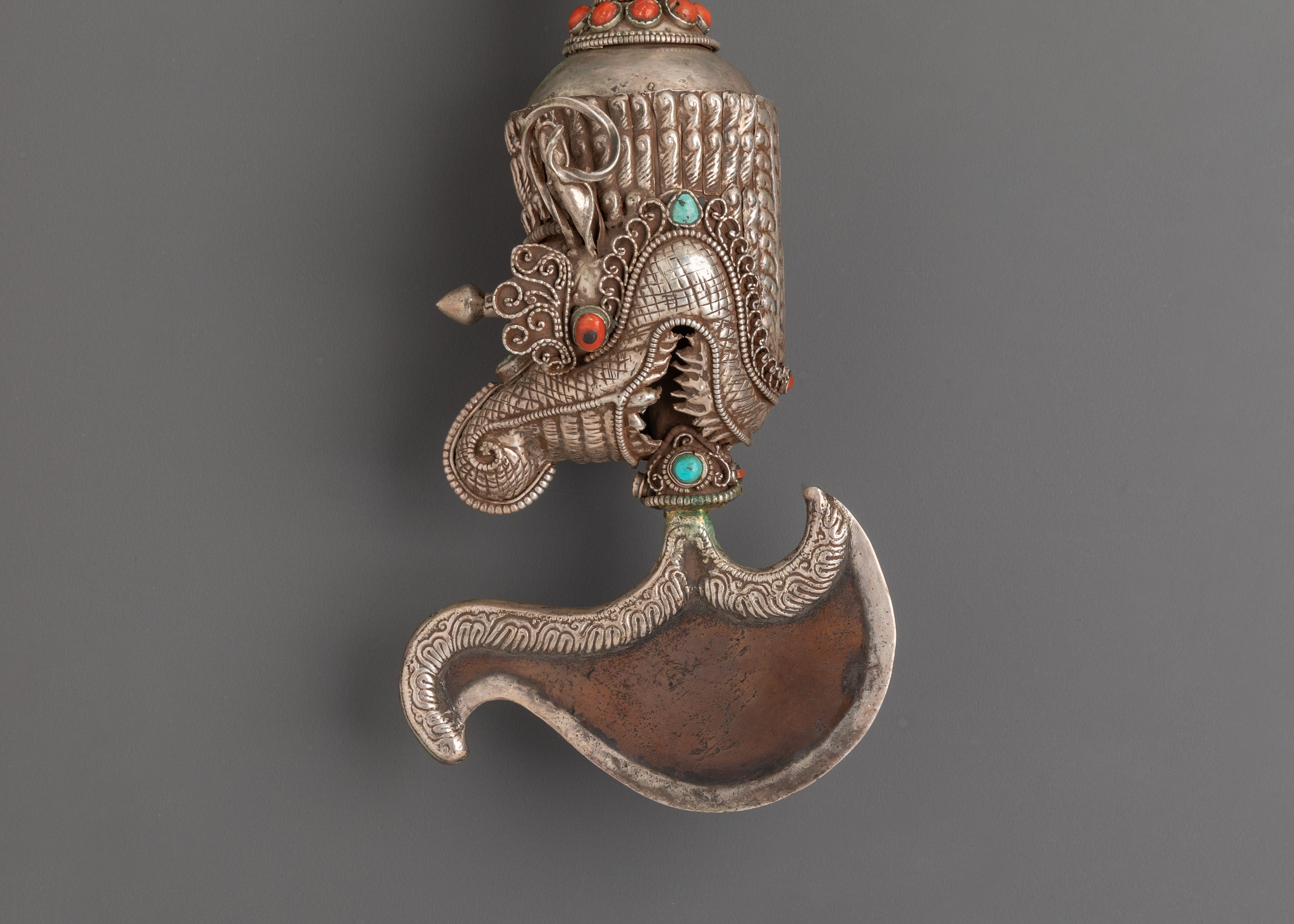 Tibetan Ceremonial Kartika Knife | Traditional Vajrayana Ritual Cleaver