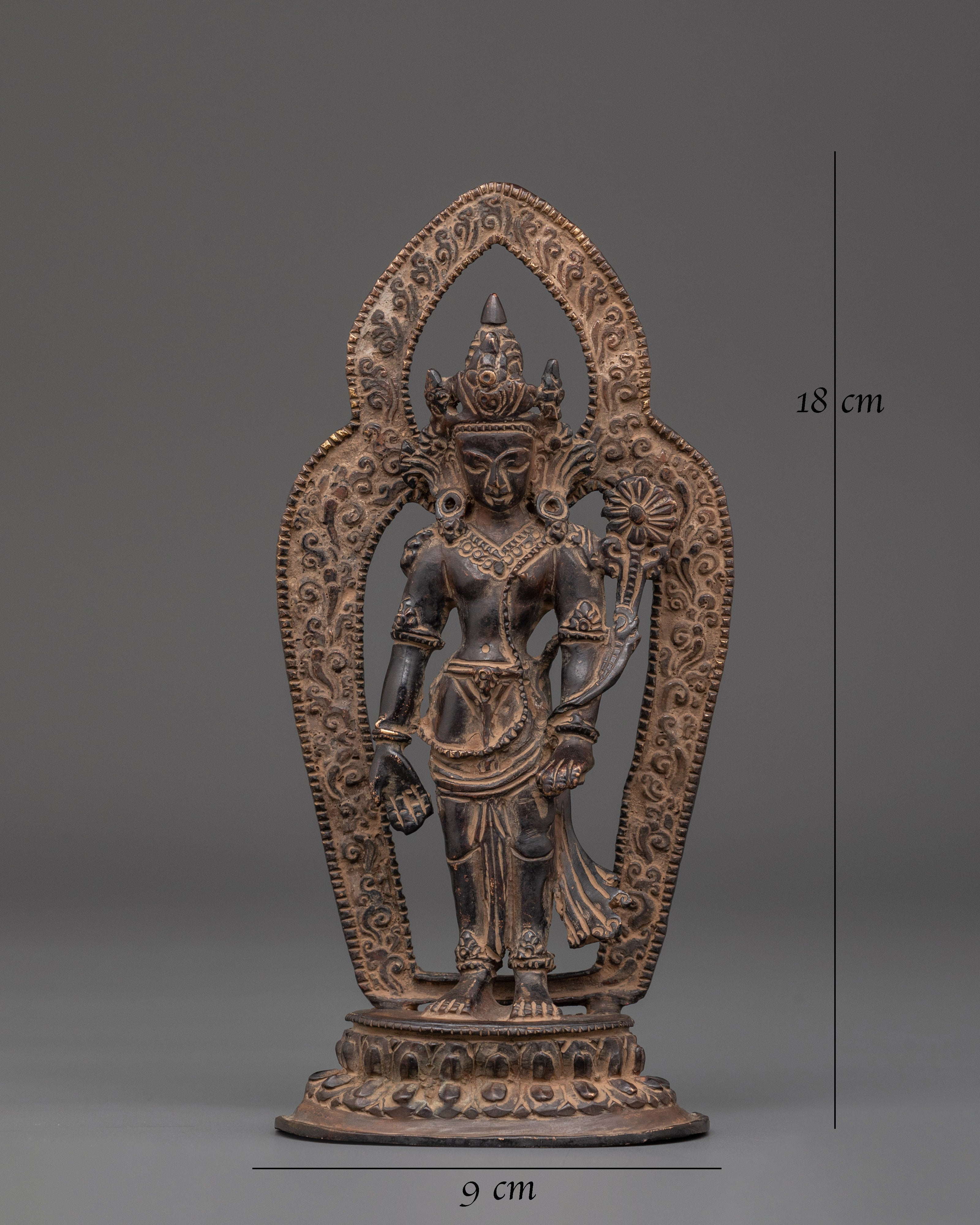 Tibetan Lokeshwor Sculpture | Spiritual Symbol of Peace & Wisdom