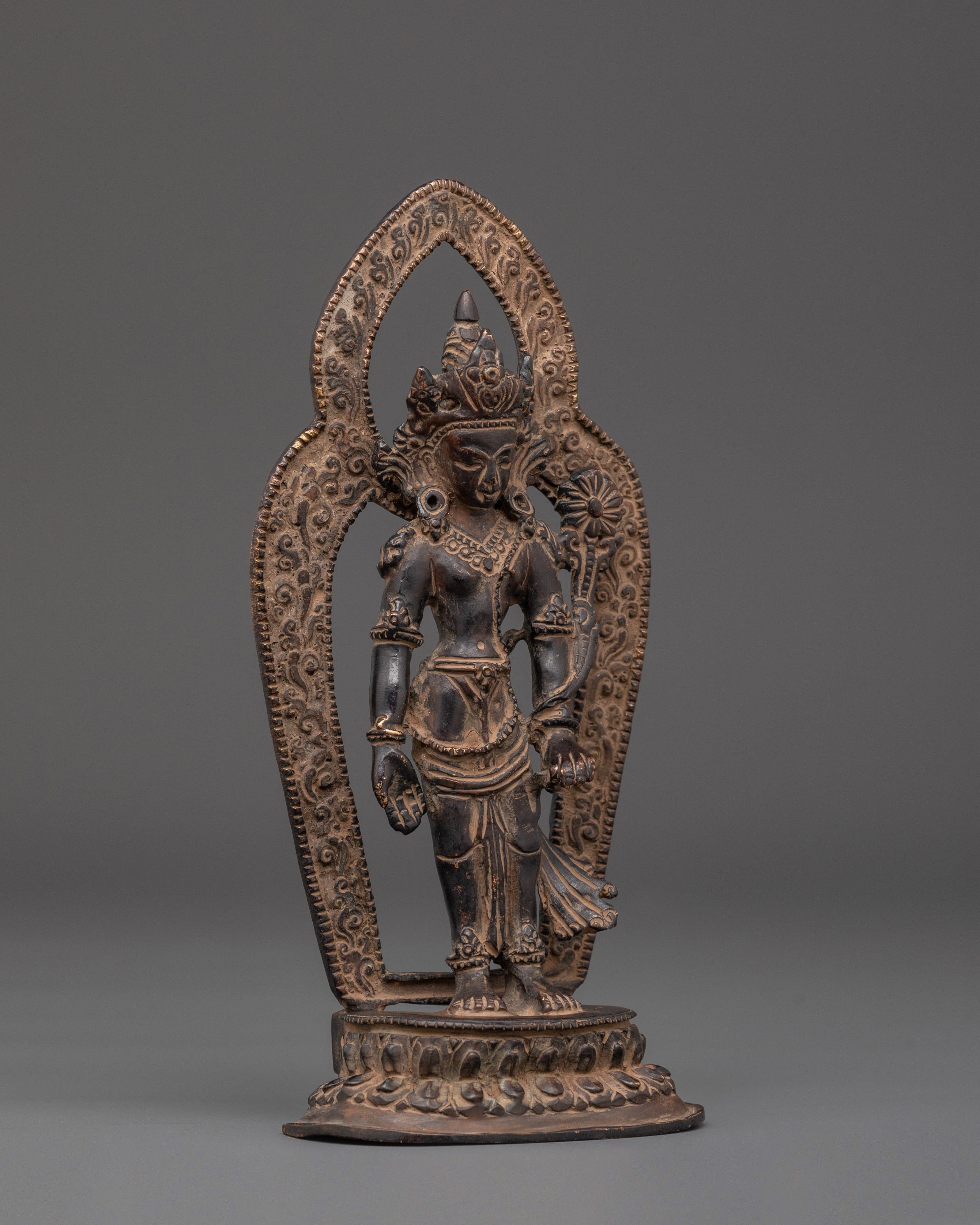 Tibetan Lokeshwor Sculpture | Spiritual Symbol of Peace & Wisdom