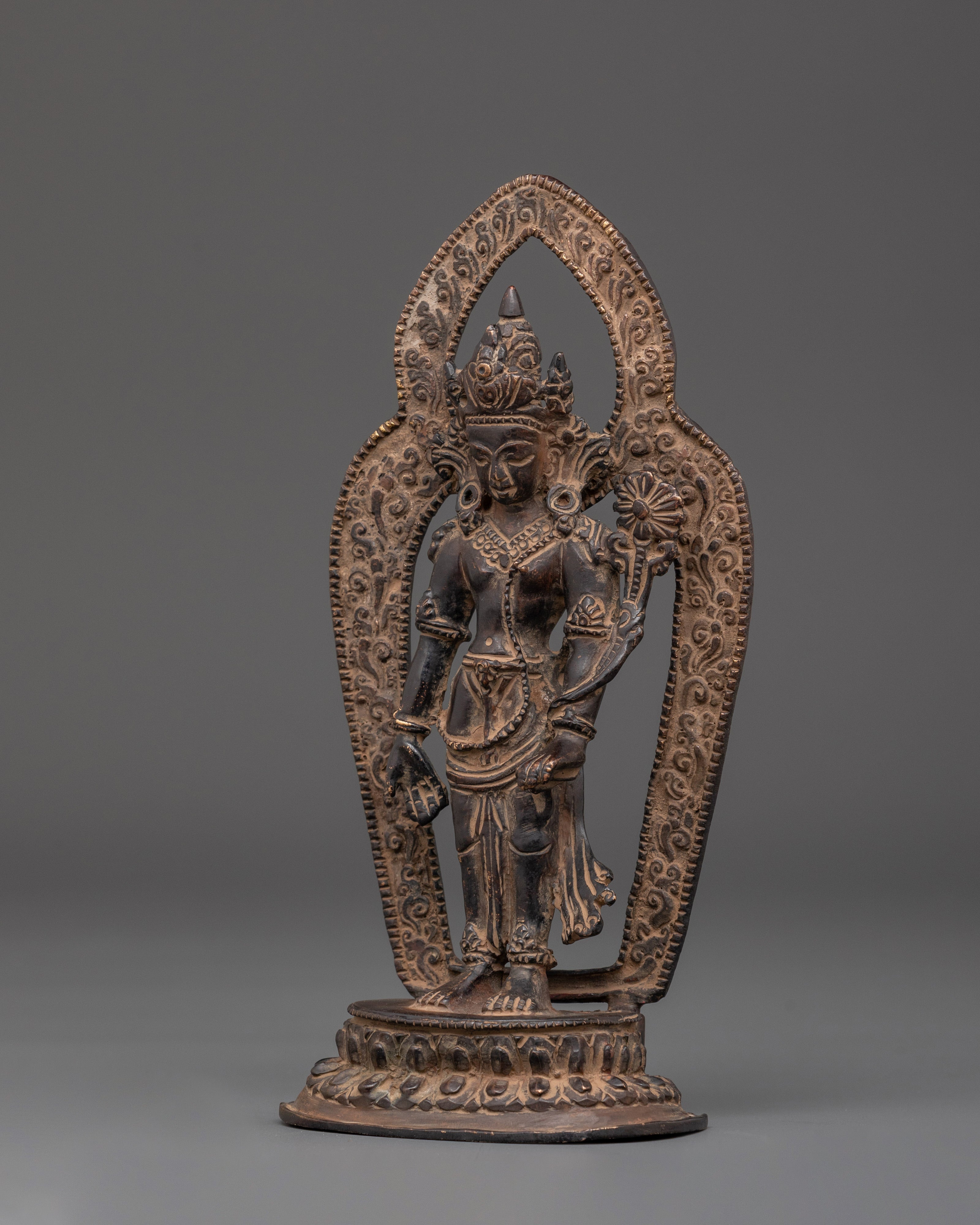 Tibetan Lokeshwor Sculpture | Spiritual Symbol of Peace & Wisdom