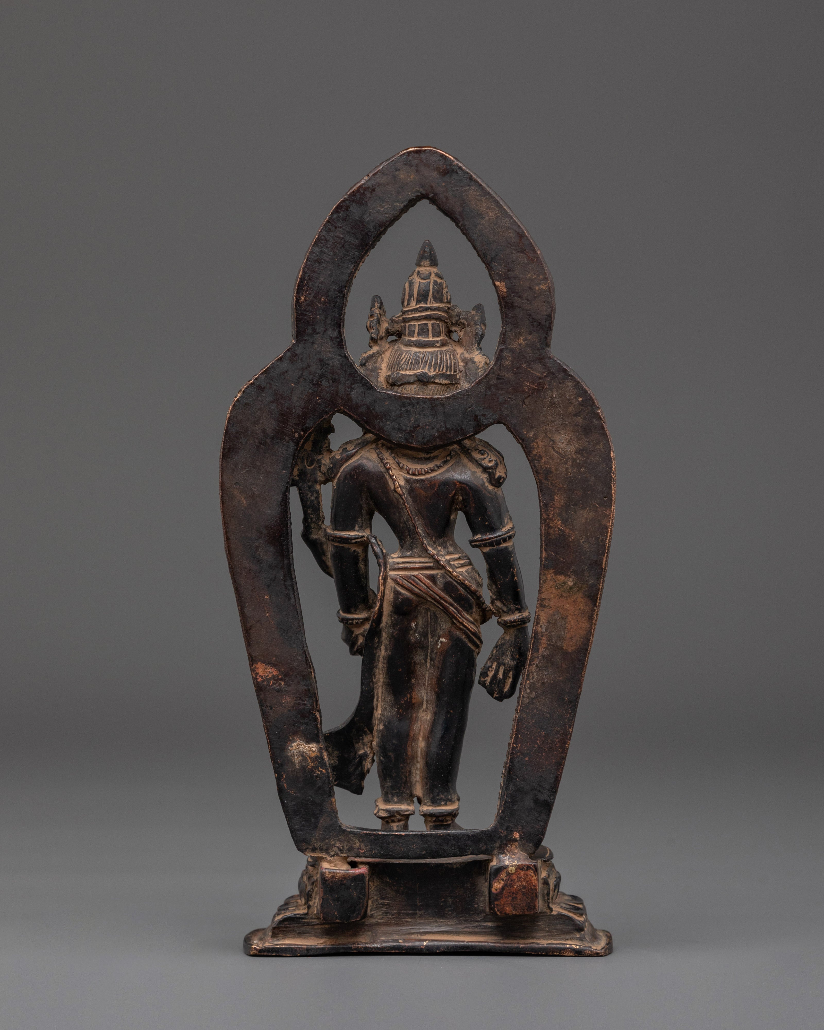 Tibetan Lokeshwor Sculpture | Spiritual Symbol of Peace & Wisdom