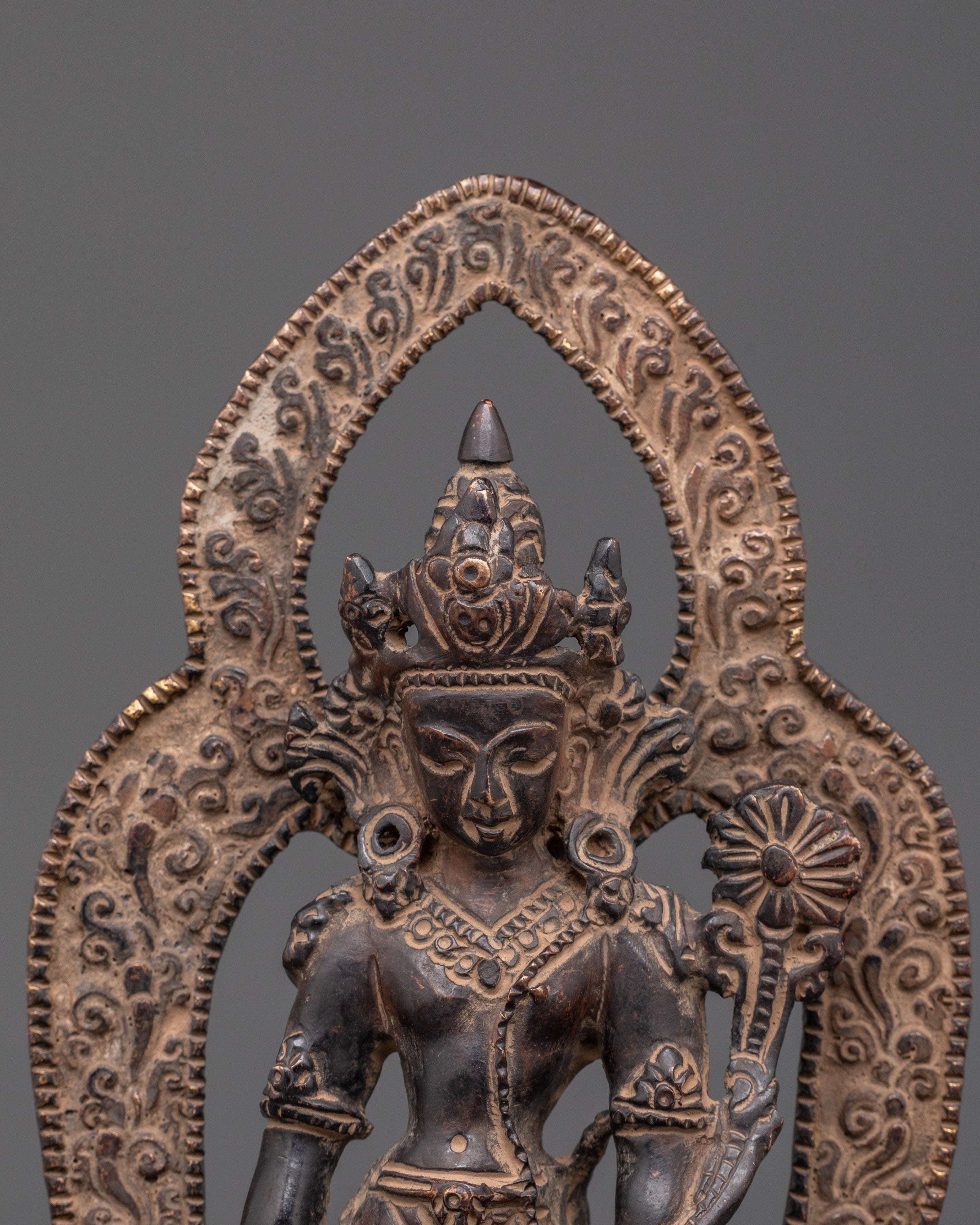 Tibetan Lokeshwor Sculpture | Spiritual Symbol of Peace & Wisdom